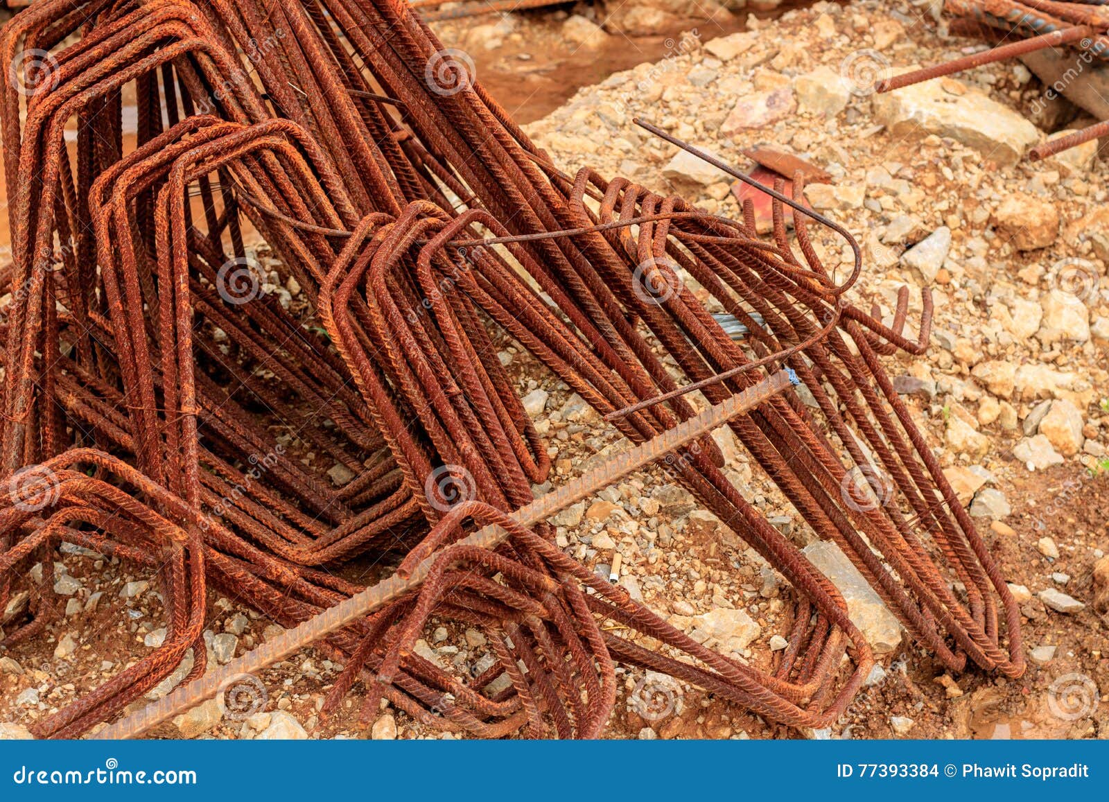 Division Rebar Used for Building Bridges Stock Photo Image of objects