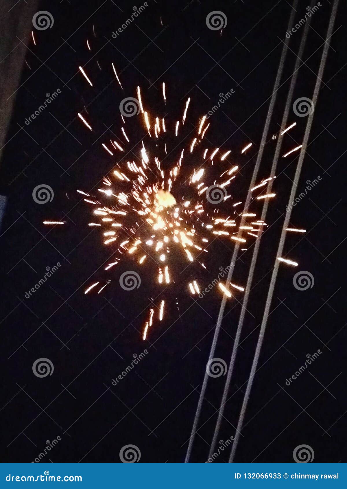 Diwali stock image. Image of crackers, light, night 132066933