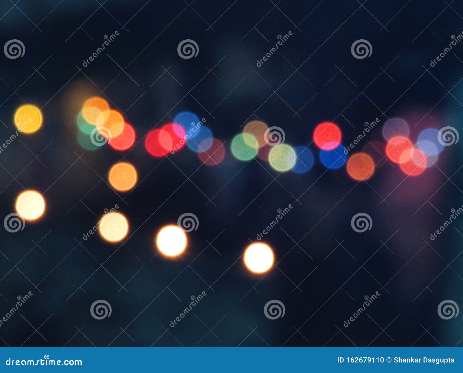 DIWALI LIGHT BLUR BACKGROUND Stock Photo - Image of hindu, lights: 162679110