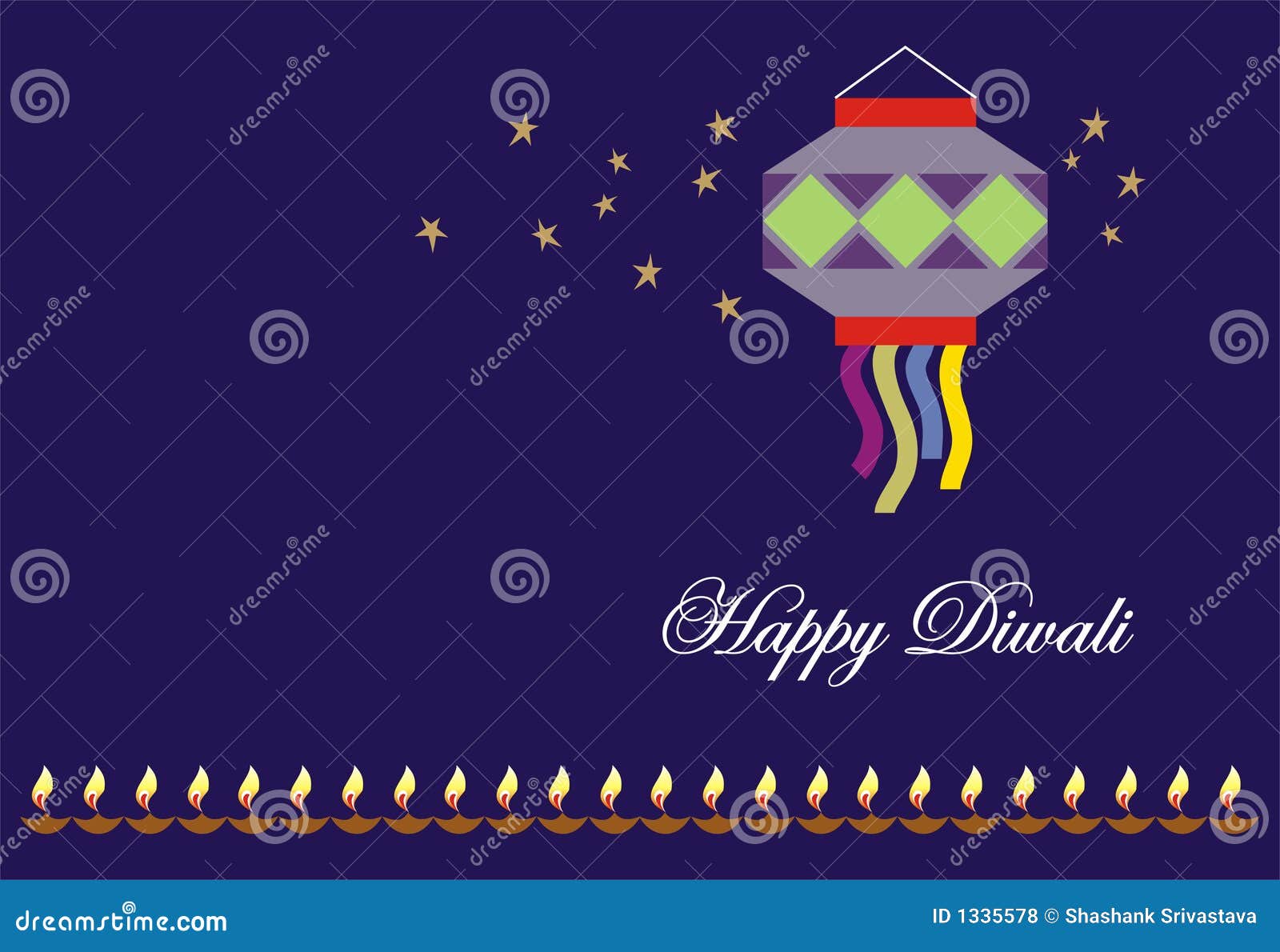 Diwali Greeting Card stock illustration. Illustration of card ...