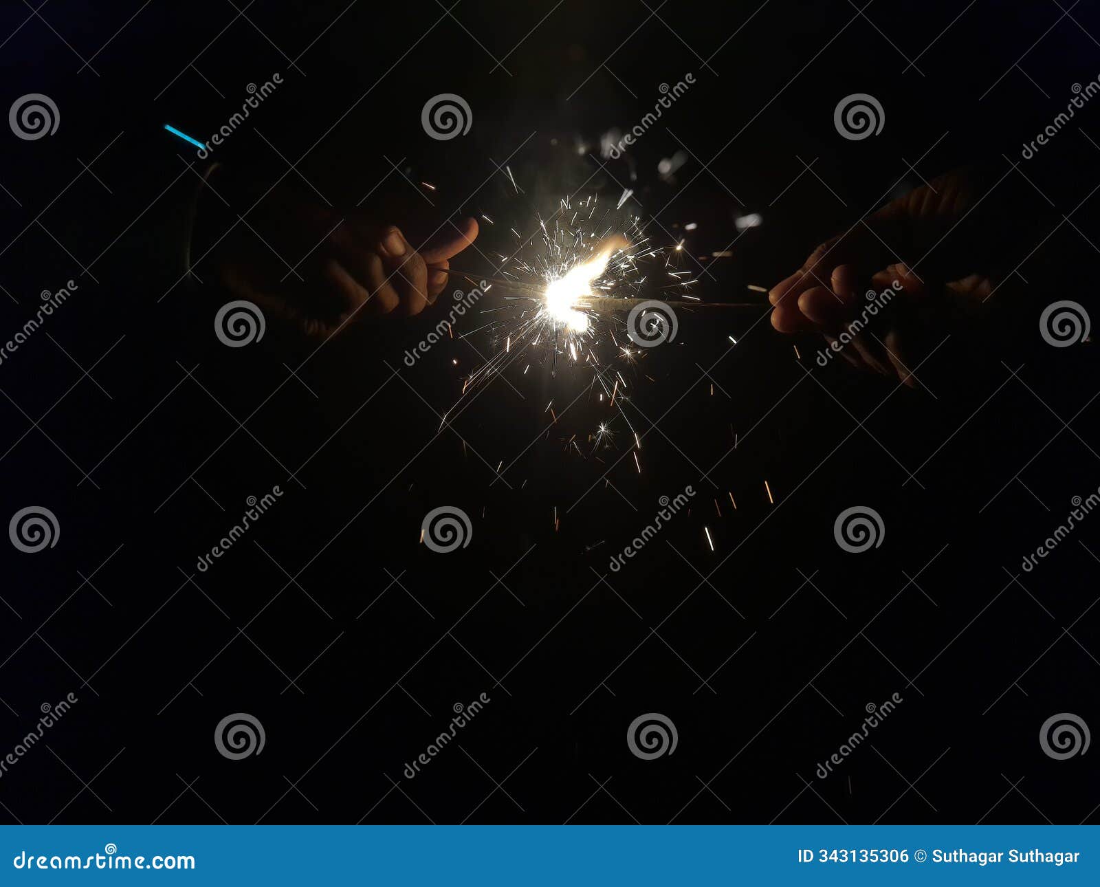 diwali sparkler or kambi mathappu at night photography.