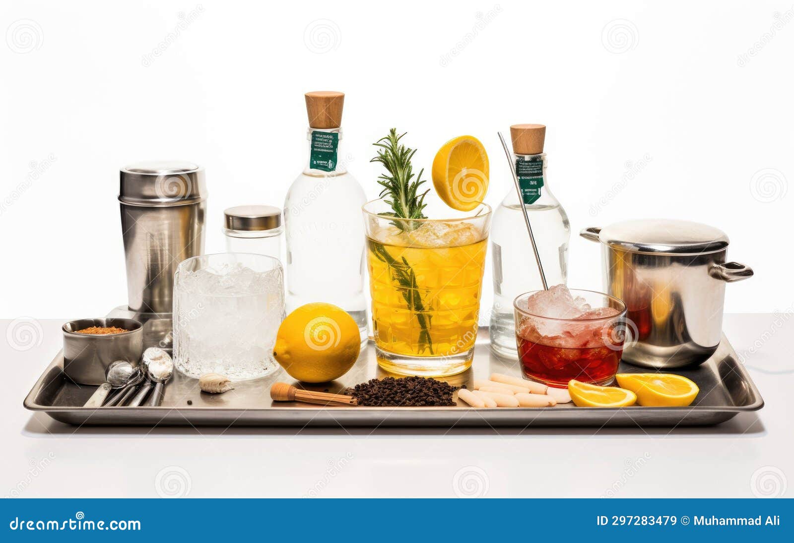 DIY Cocktail Kit on White Background Stock Illustration Illustration