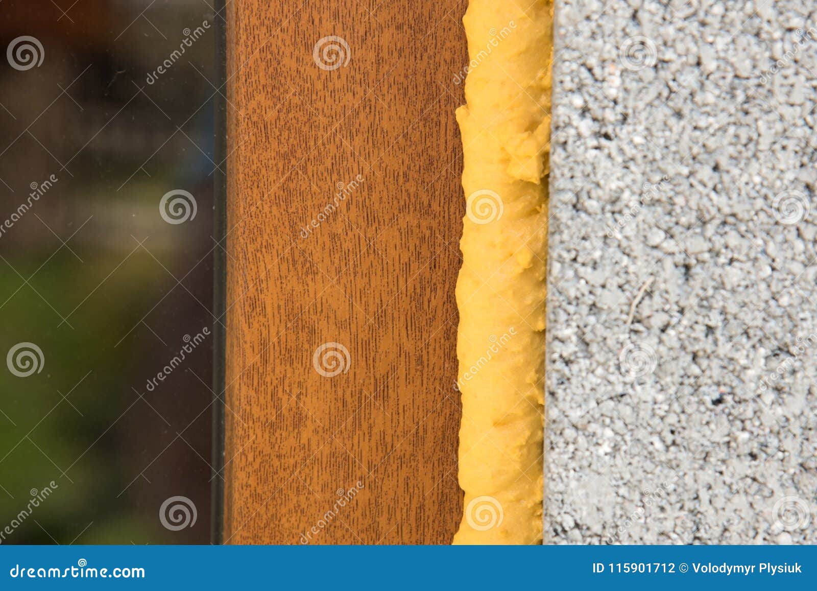 Construction Mounting PU Foam Stock Photo - Image of retrofit, curtain