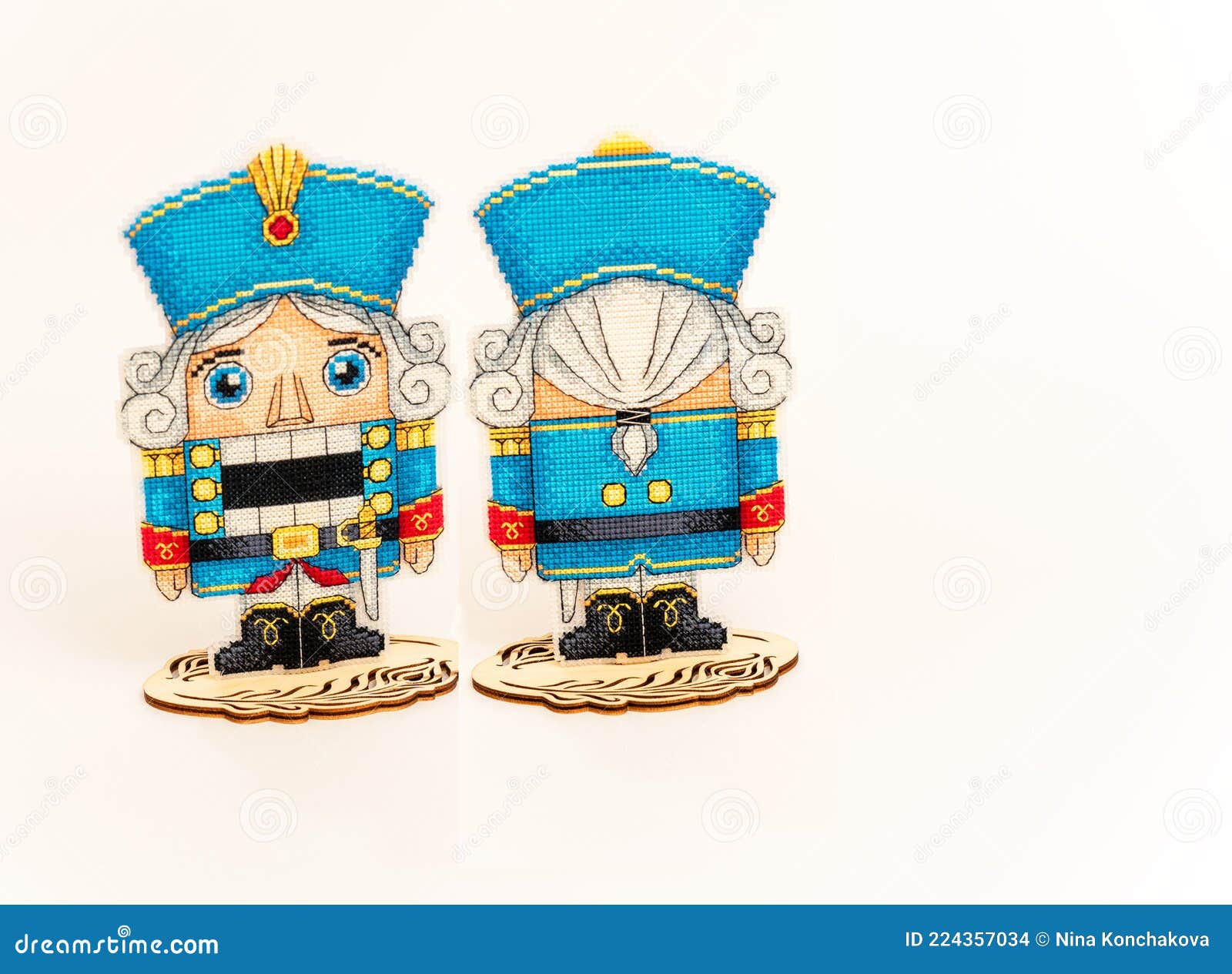 DIY. Embroidery. Handmade Work. the Tin Soldier from the Nutcracker