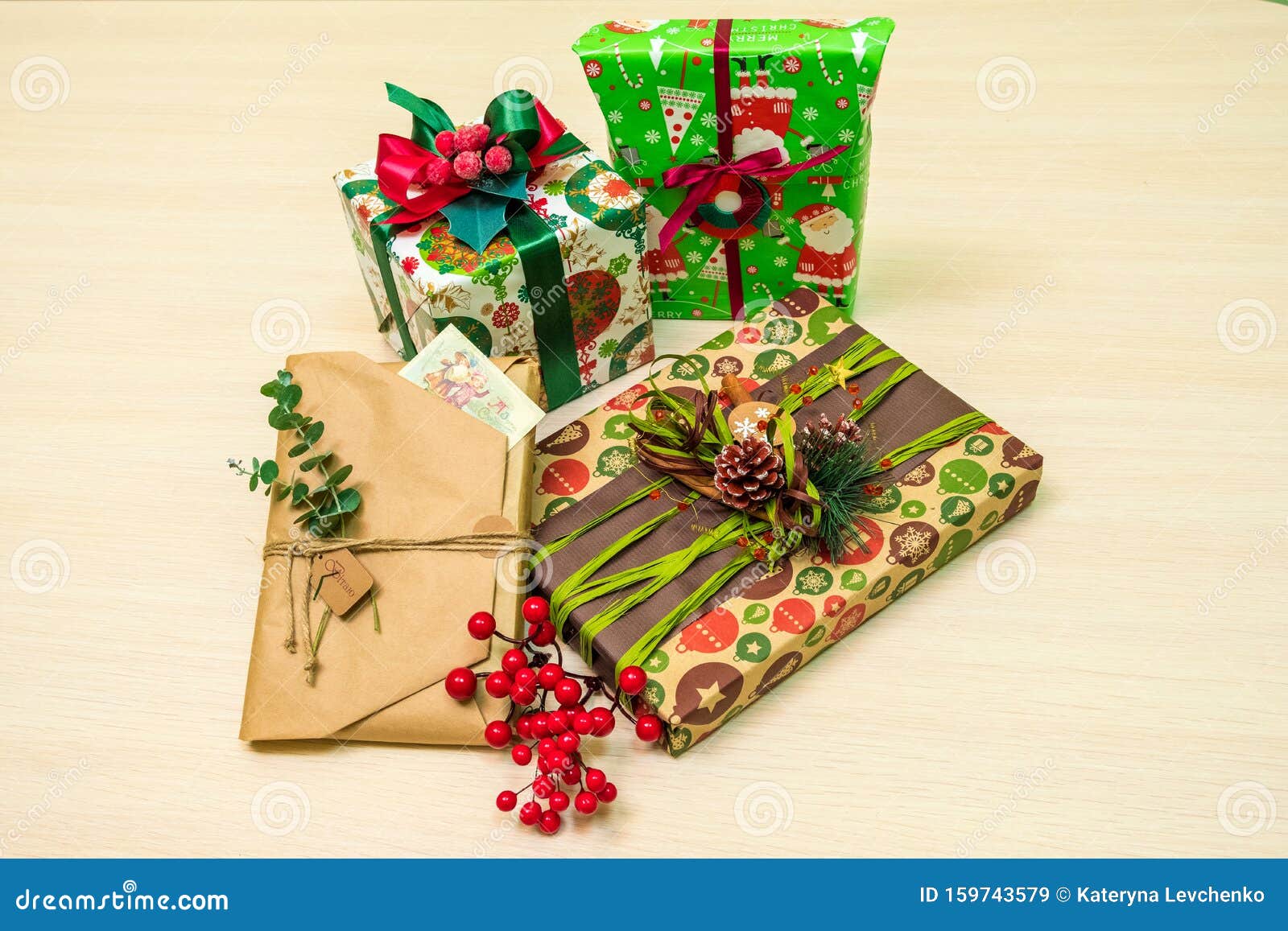 DIY Gift Wrapping Step by Step, Do it Yourself Stock Image Image of