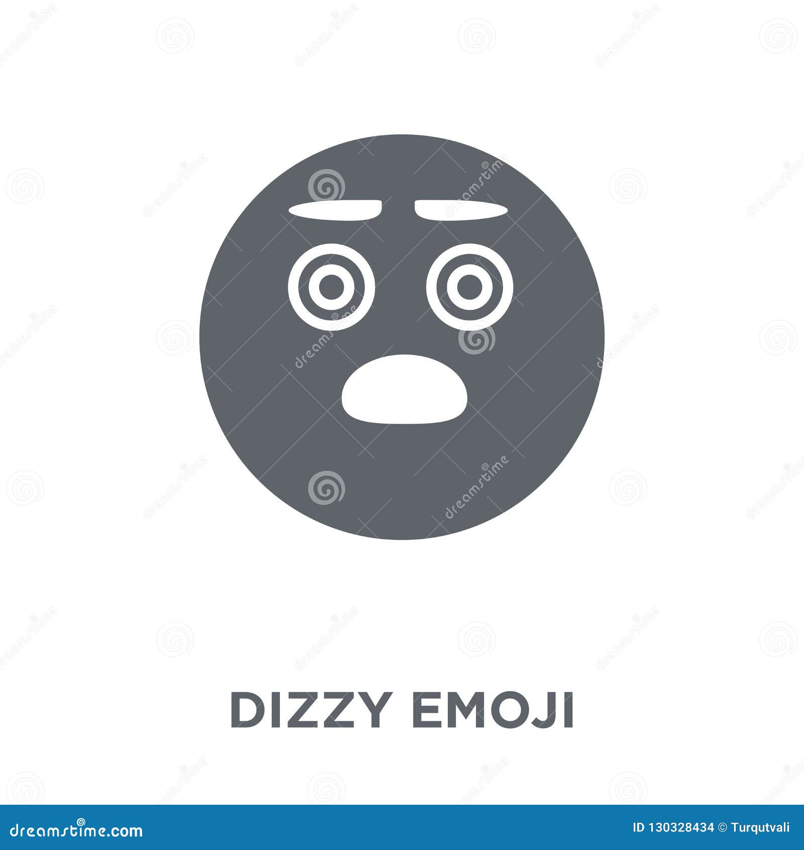 Dizzy Emoji Face. Cross Eyes Emoticon Vector Icon. Sad Smiley