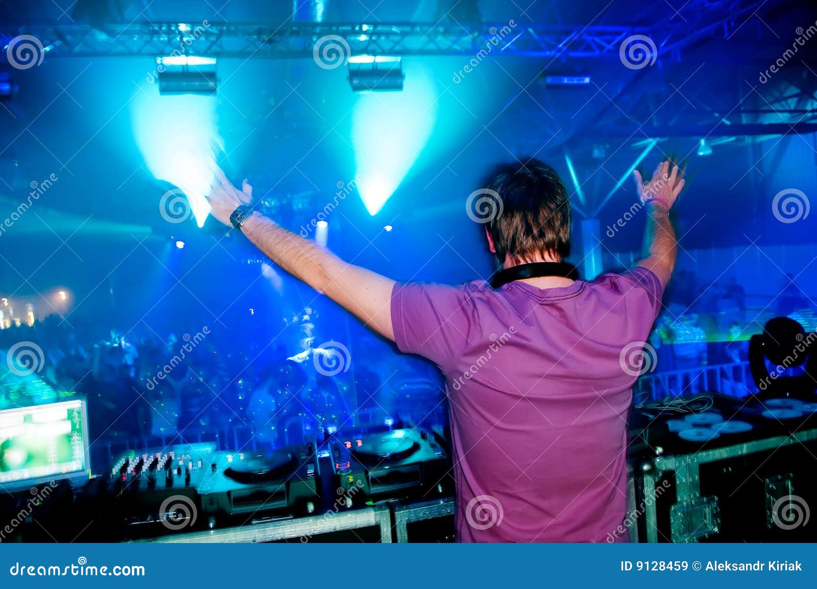 Dj at the concert stock image. Image of celebration, dance 9128459