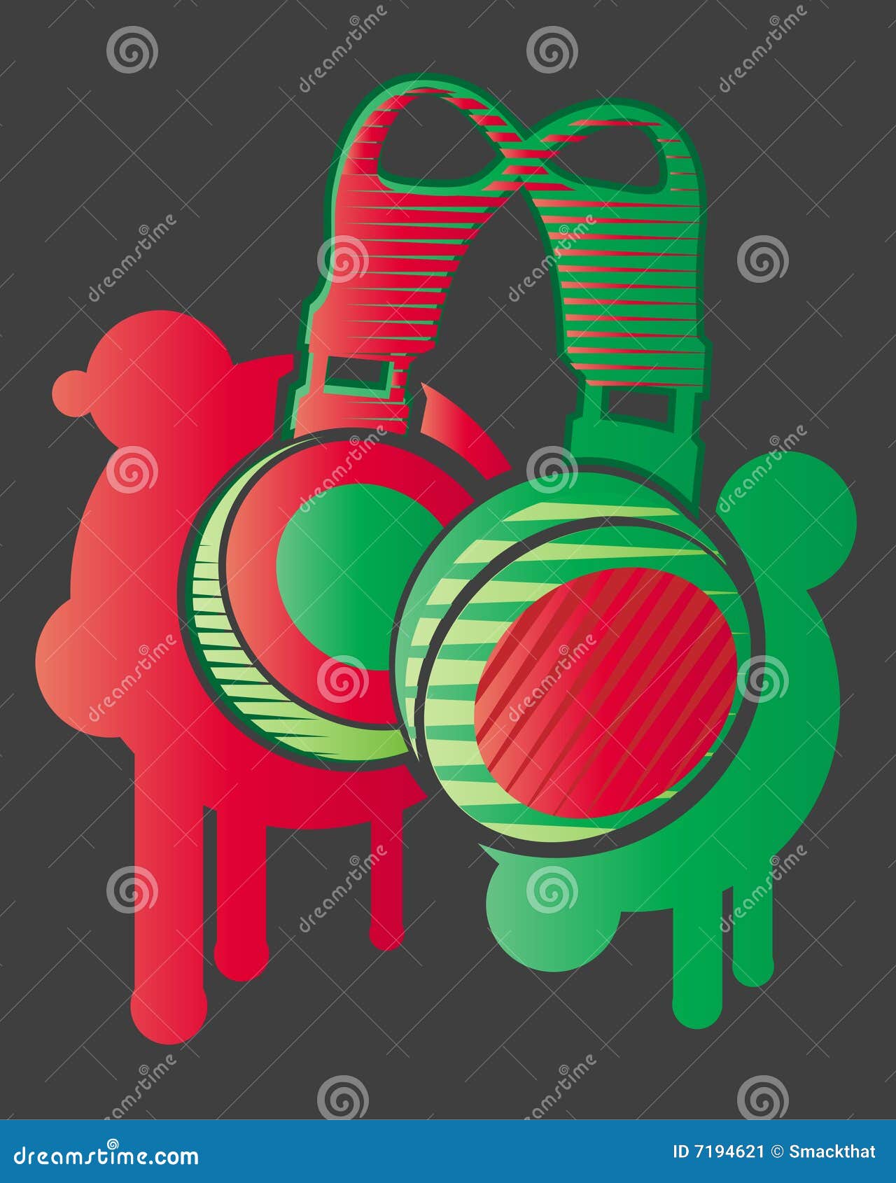 Dj headphones stock illustration. Illustration of headphone 7194621