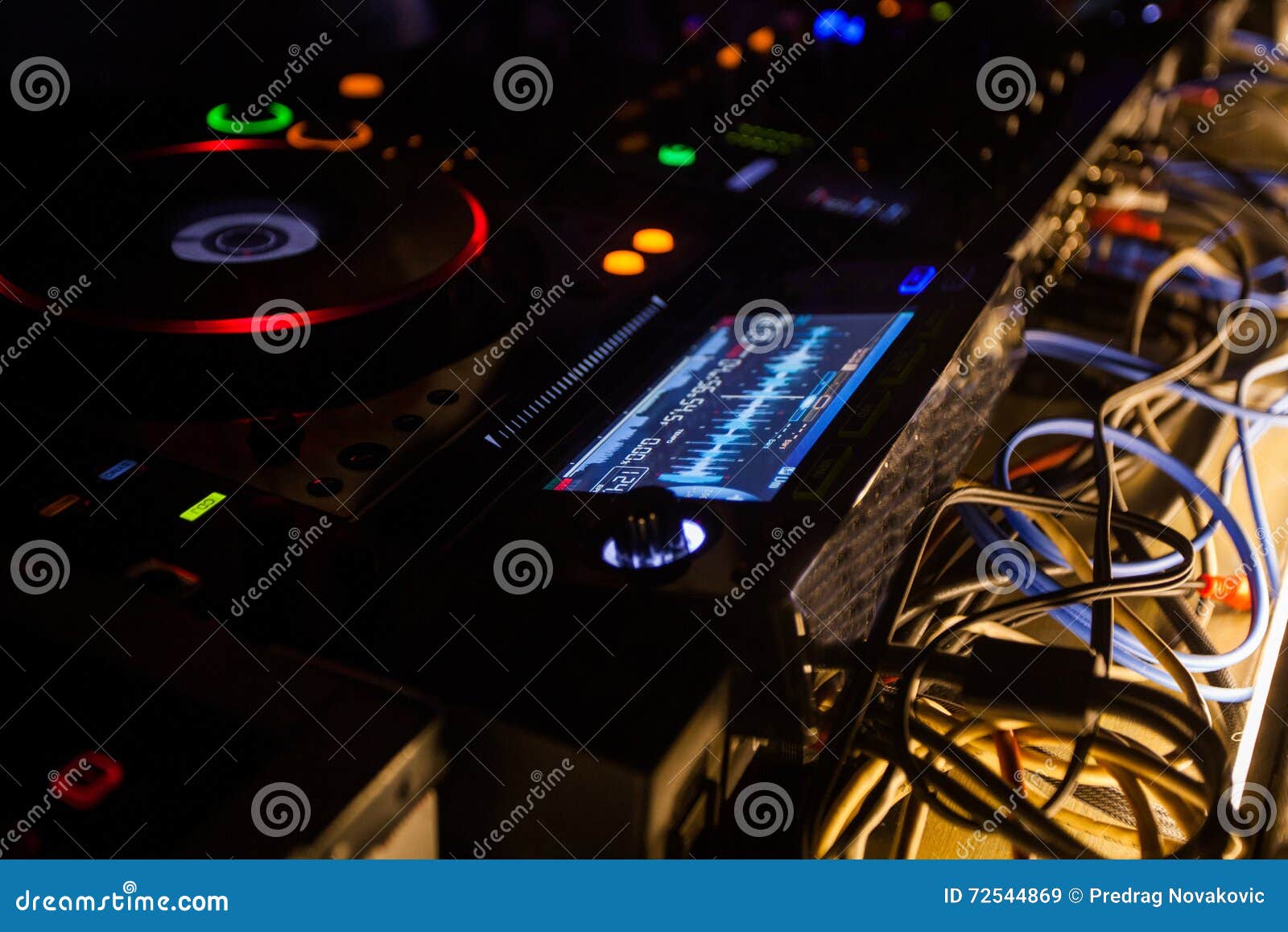 Dj mixes the track stock image. Image of mixer, occupation 72544869