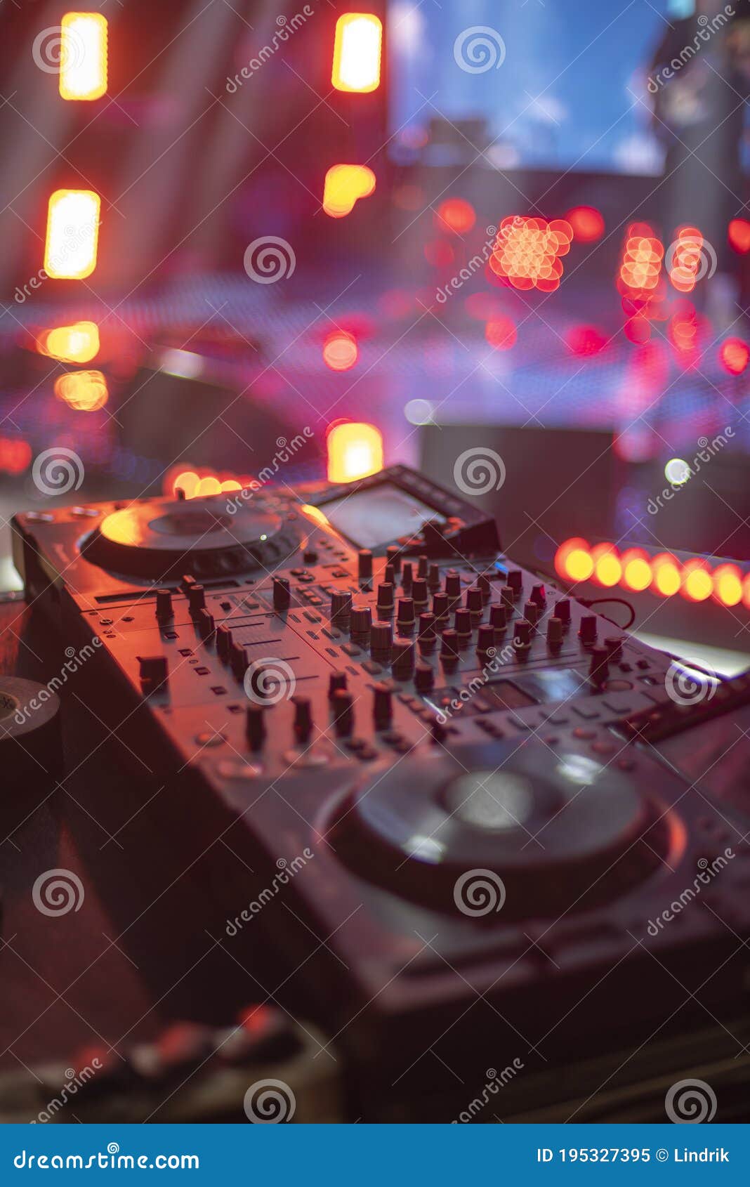 DJ mixing console stock image. Image of vinyl, electronics 195327395
