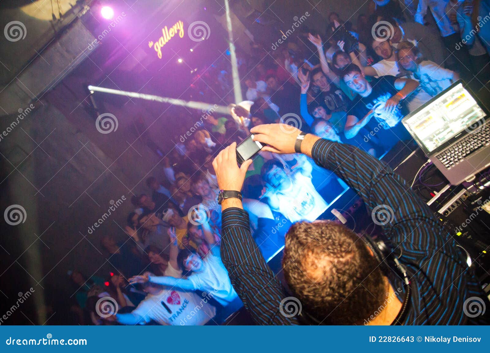 DJ Shoots Video on Mobile Phone Editorial Stock Photo Image of good, emotions 22826643