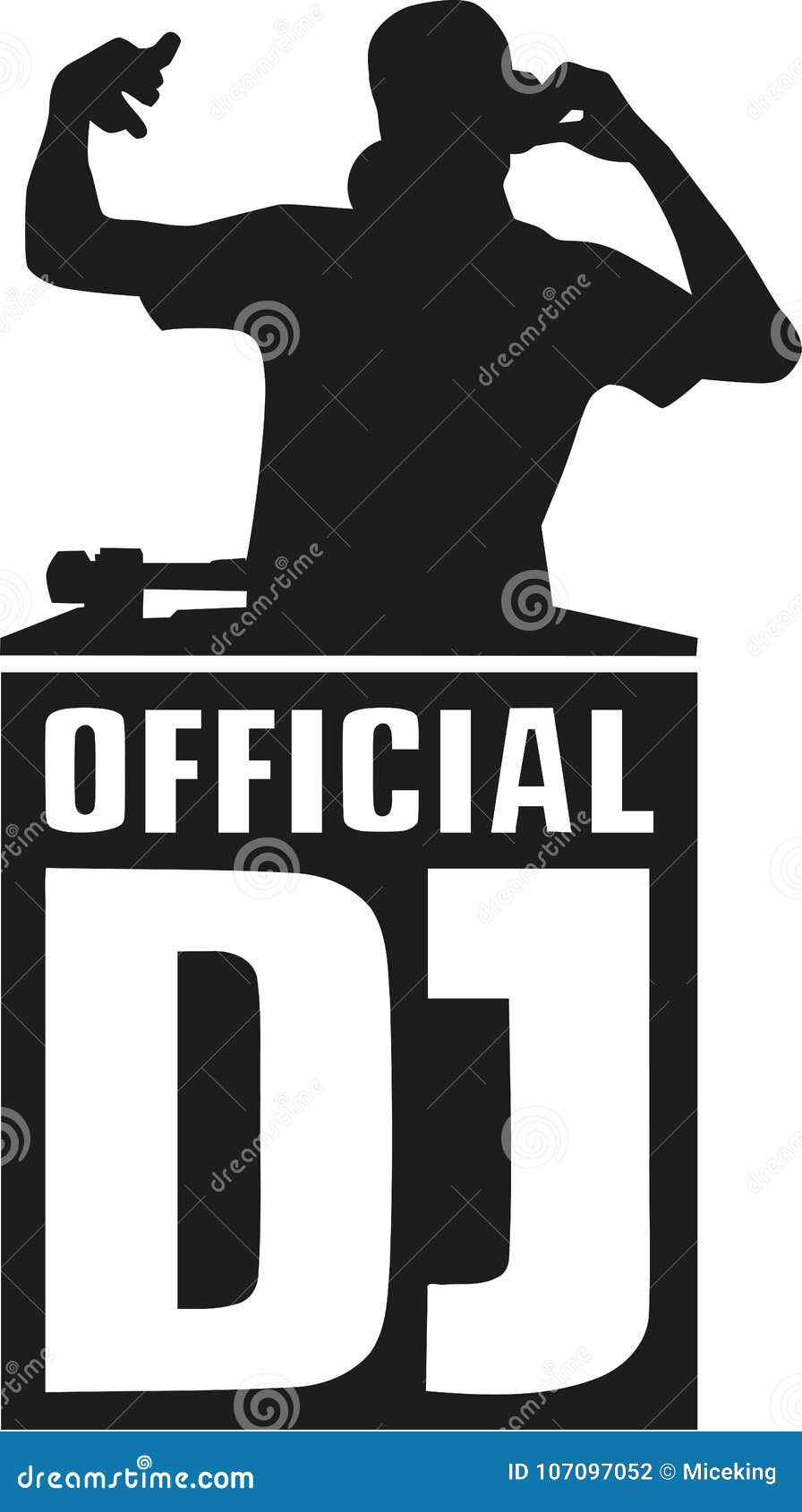 Dj Silhouette Stock Illustrations – 2,835 Dj Silhouette Stock