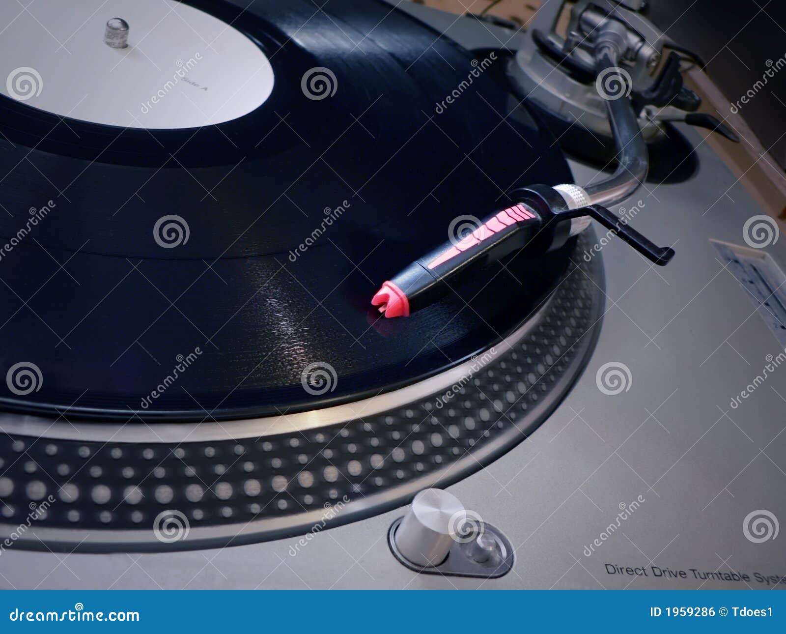 Dj Turntable Needle on Record Stock Photo Image of turntable, music