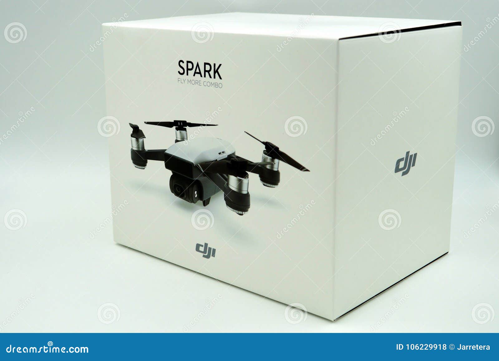 DJI Spark Quadcopter Drone Retail Box Editorial Stock Photo