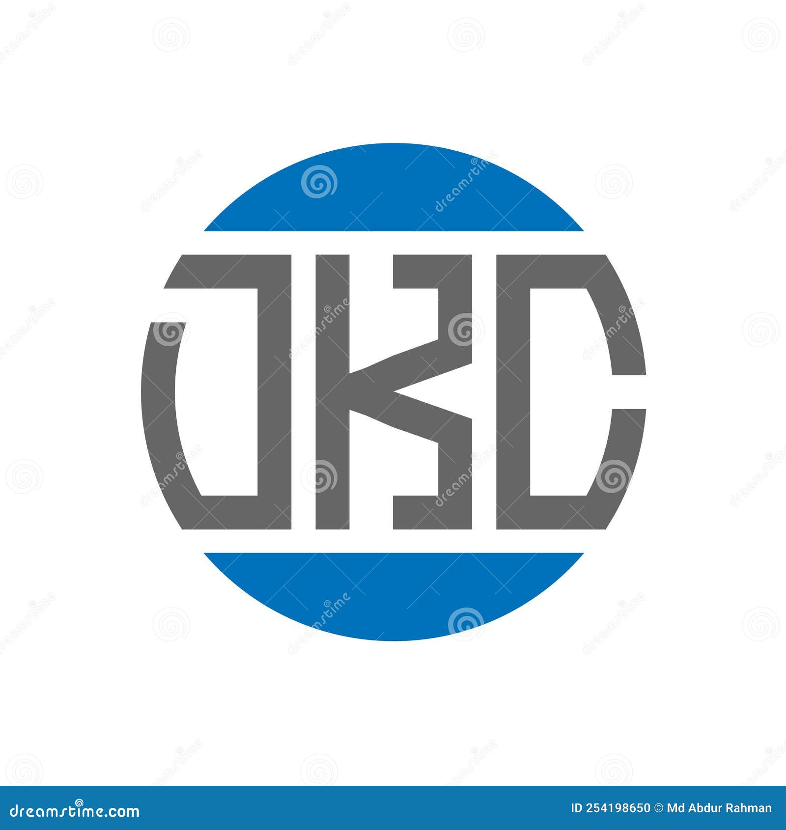 DKC Letter Logo Design on White Background. DKC Creative Initials ...