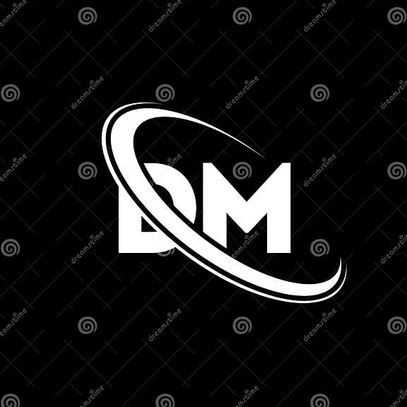 DM Logo. D M Design. White DM Letter. DM/D M Letter Logo Design Stock ...