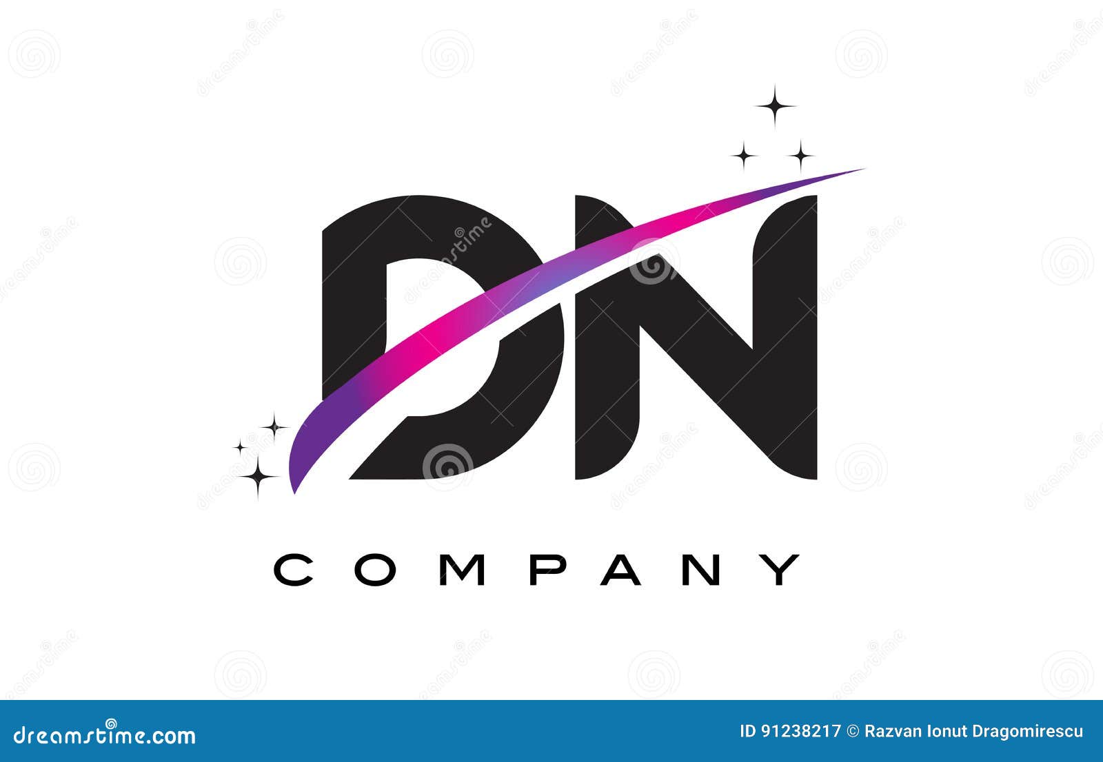 Initial Letter Dn Vector & Photo (Free Trial) | Bigstock