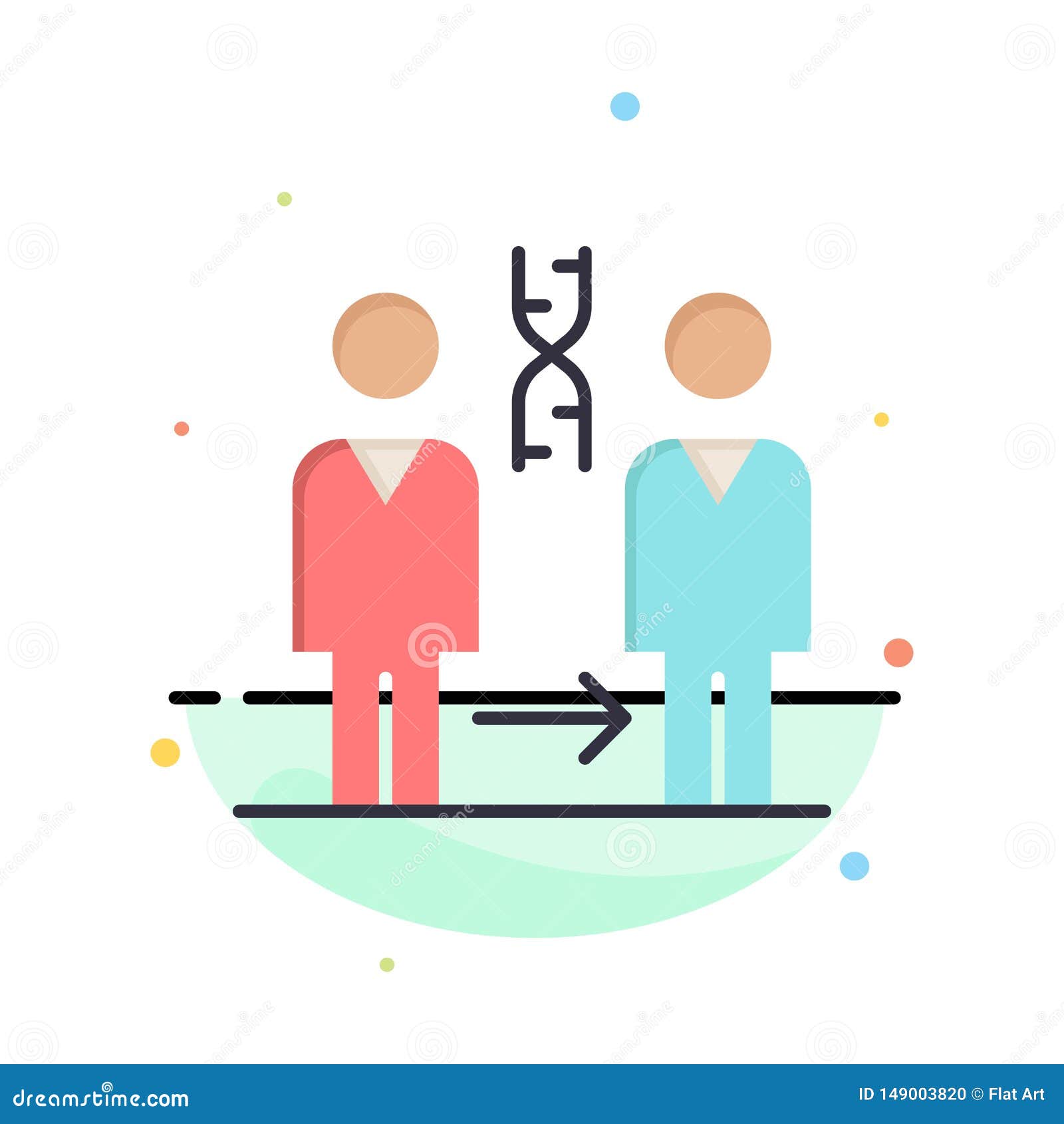 dna, cloning, patient, hospital, health abstract flat color icon template