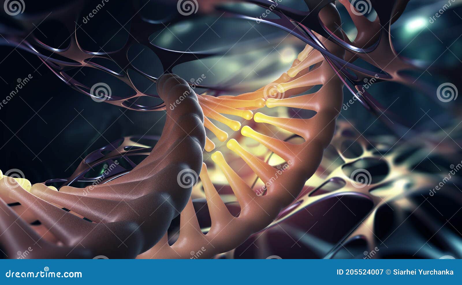 dna helix. scientific research. genome decoding and medical innovation