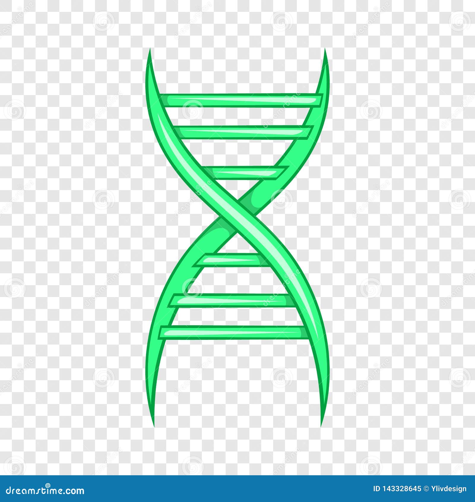 DNA Strand Icon, Cartoon Style Stock Vector - Illustration of helix,  genome: 143328645