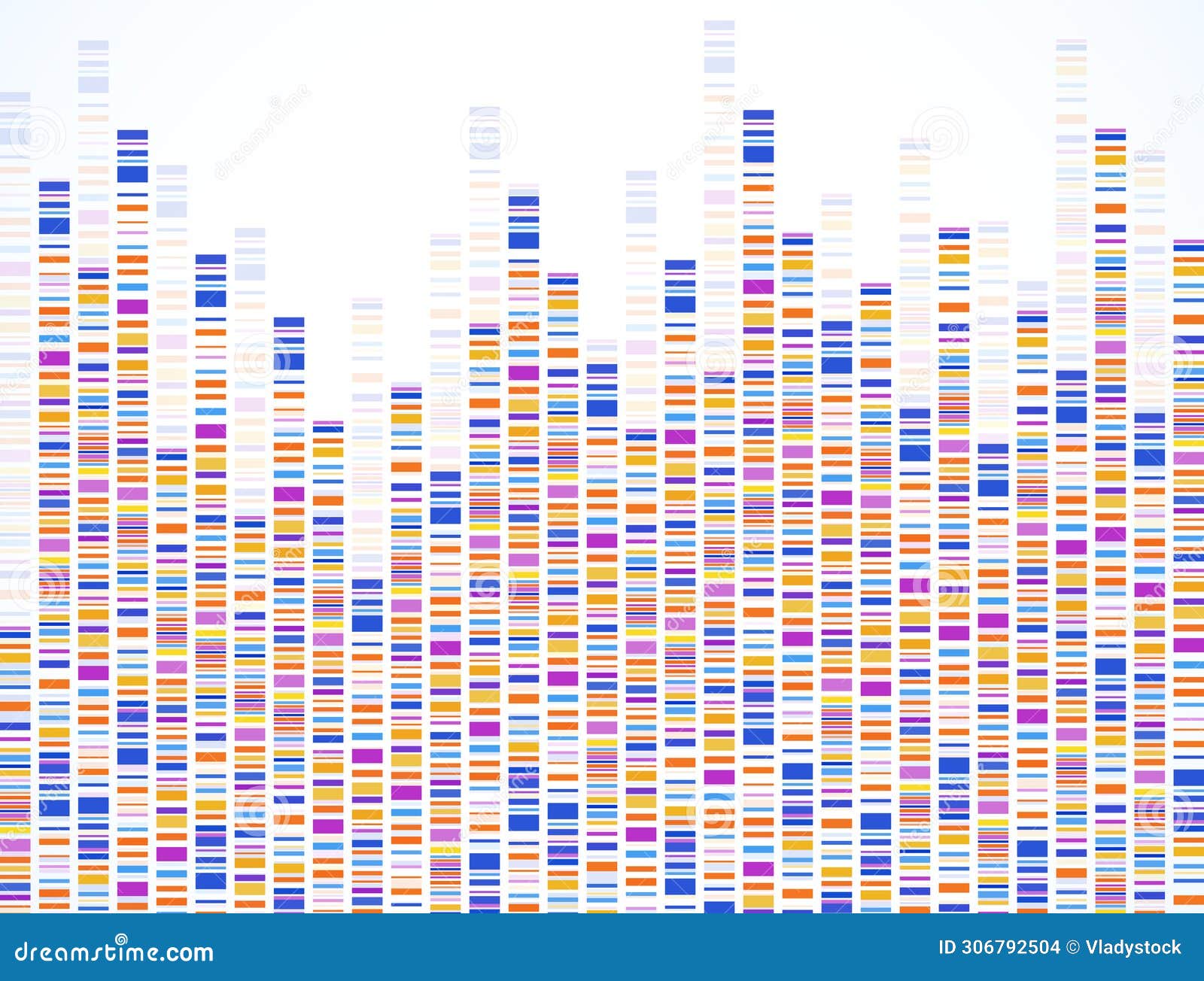 dna test infographic. dna test, barcoding, genome map