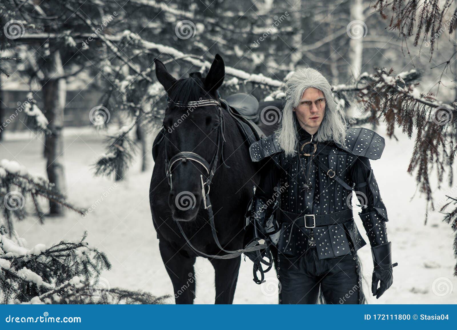 Cosplayers in Image of a Characters Geralt of Rivia and Yennefer of  Vengerberg from the Game or Film the Witcher in Winter Forest Editorial  Photo - Image of dnipro, cosplay: 172112241