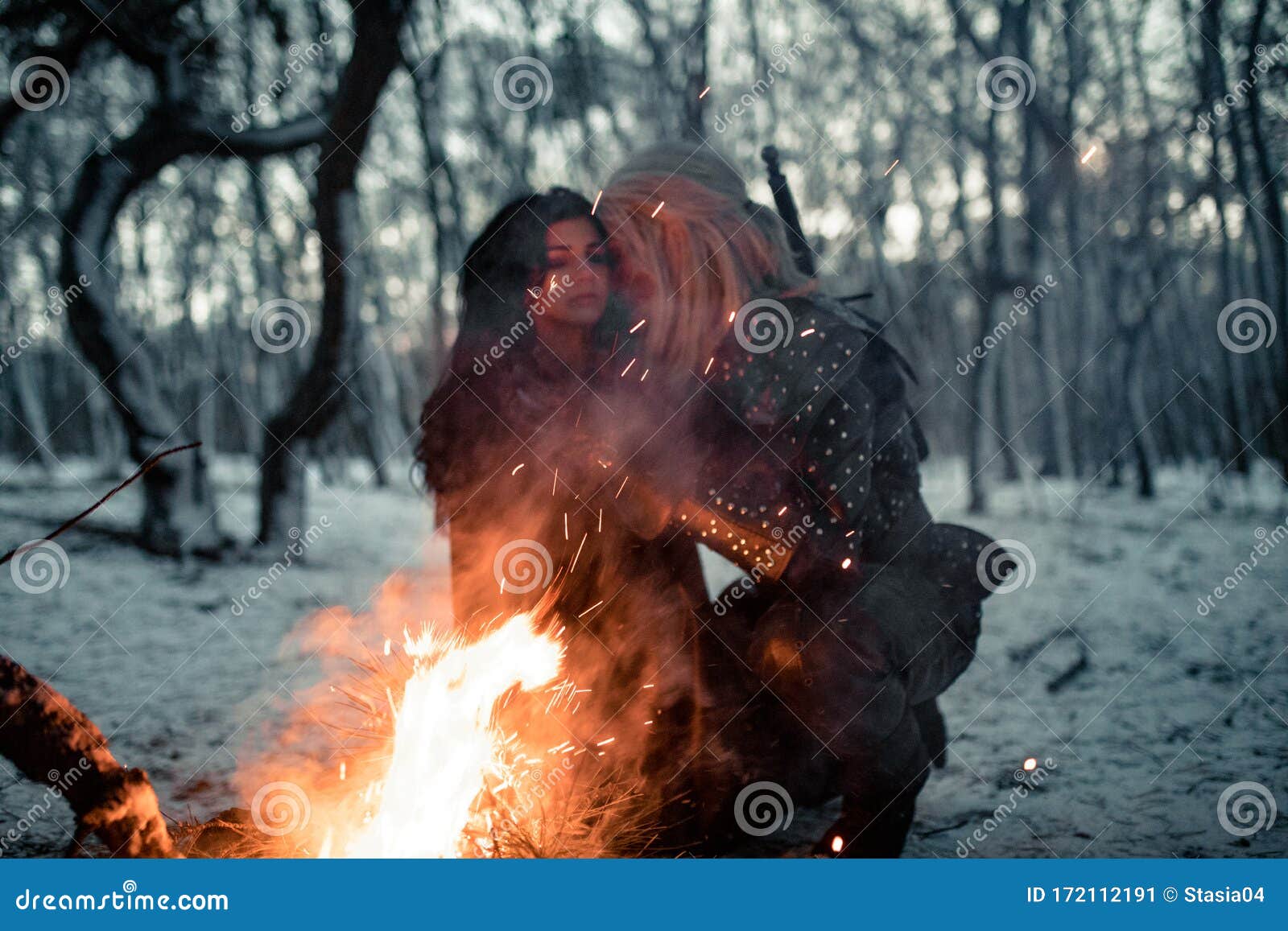 Cosplayers in Image of a Characters Geralt of Rivia and Yennefer of  Vengerberg from the Game or Film the Witcher in Winter Forest Editorial  Photo - Image of dnipro, cosplay: 172112241