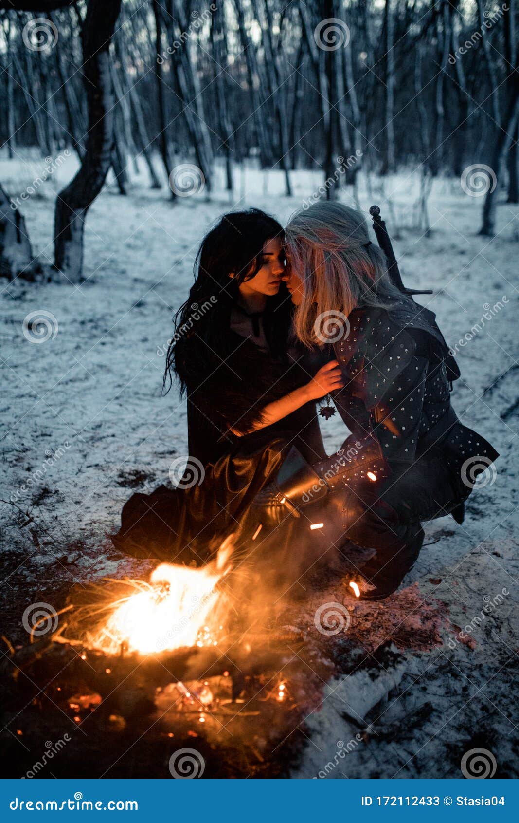 Cosplayers in Image of a Characters Geralt of Rivia and Yennefer of  Vengerberg from the Game or Film the Witcher in Winter Forest Editorial  Photo - Image of dnipro, cosplay: 172112241