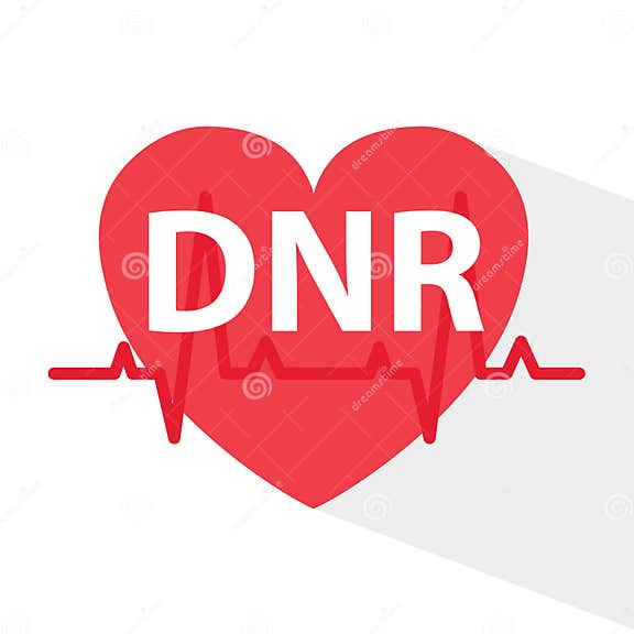 DNR Do Not Resuscitate Medical Concept Stock Vector Illustration of
