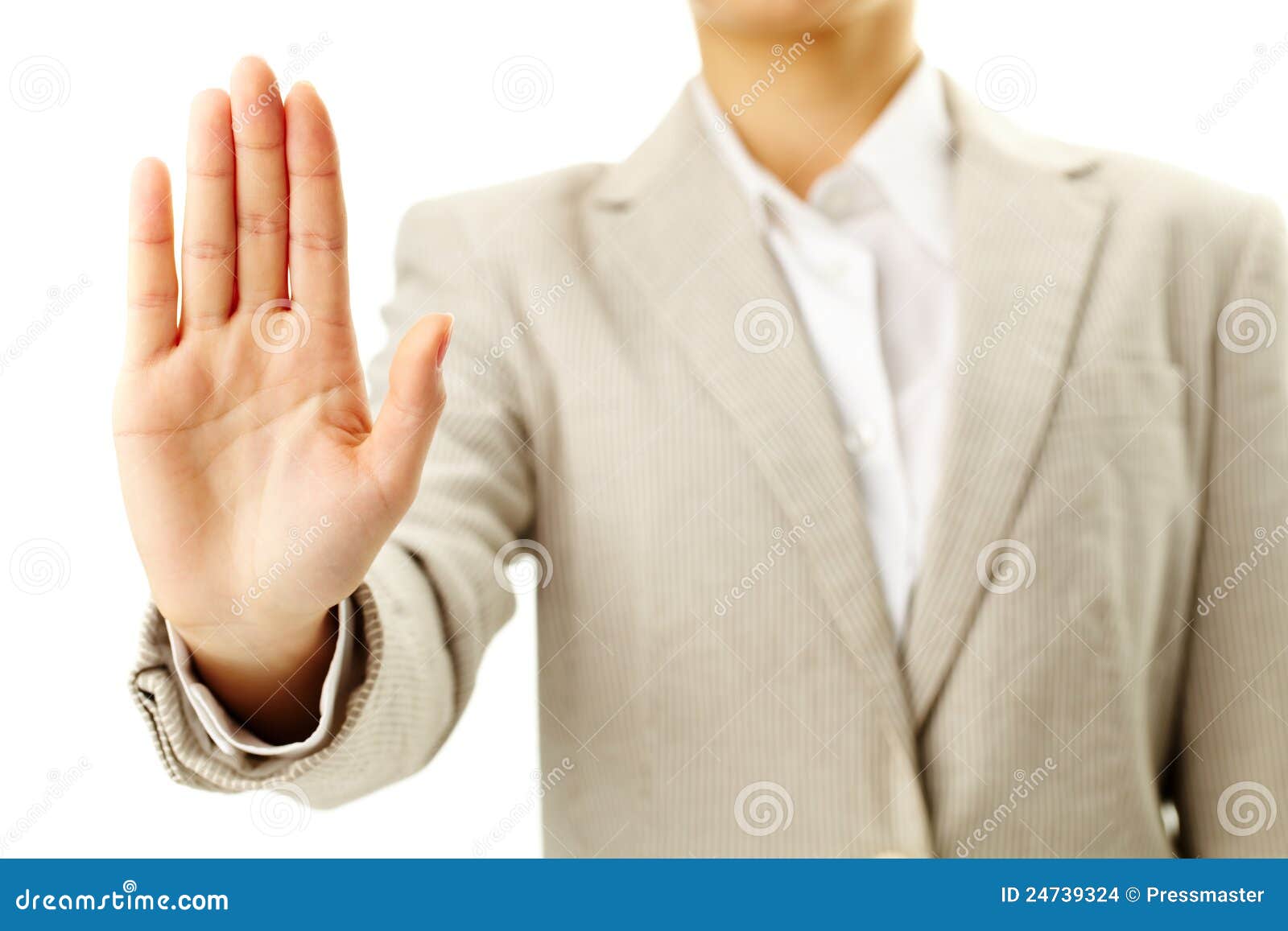 Do not approach stock photo. Image of reproach, palm 24739324