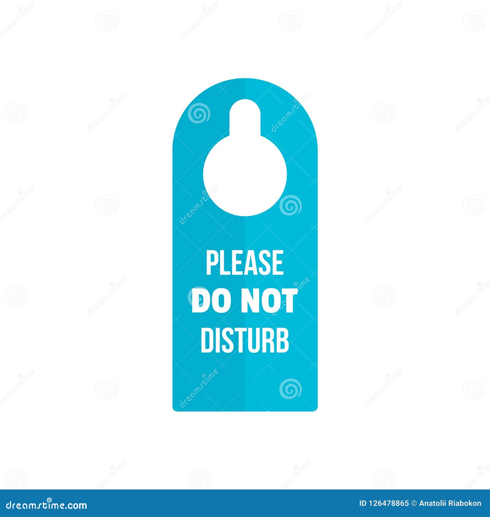Download Do Not Disturb Tag Icon, Flat Style Stock Vector ...