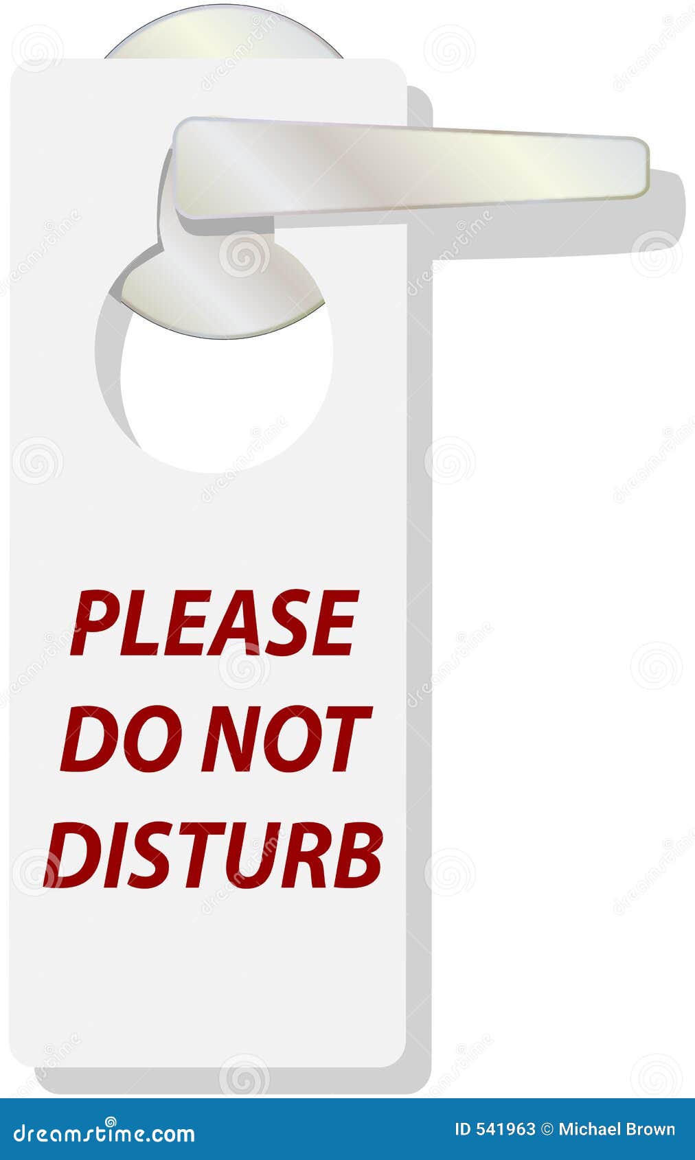 Download DO NOT DISTURB tag sign stock vector. Illustration of ...