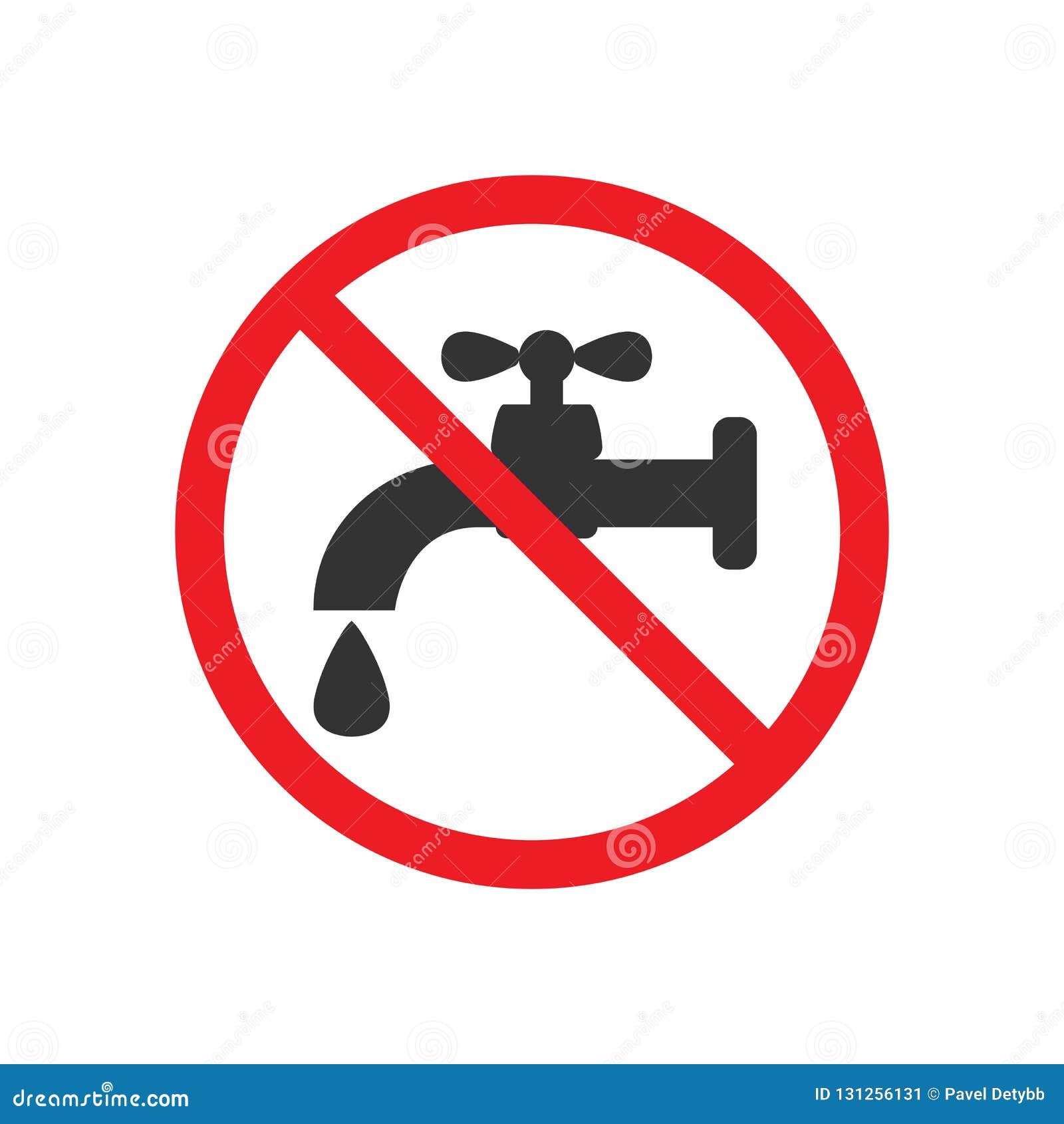 no drinking water sign