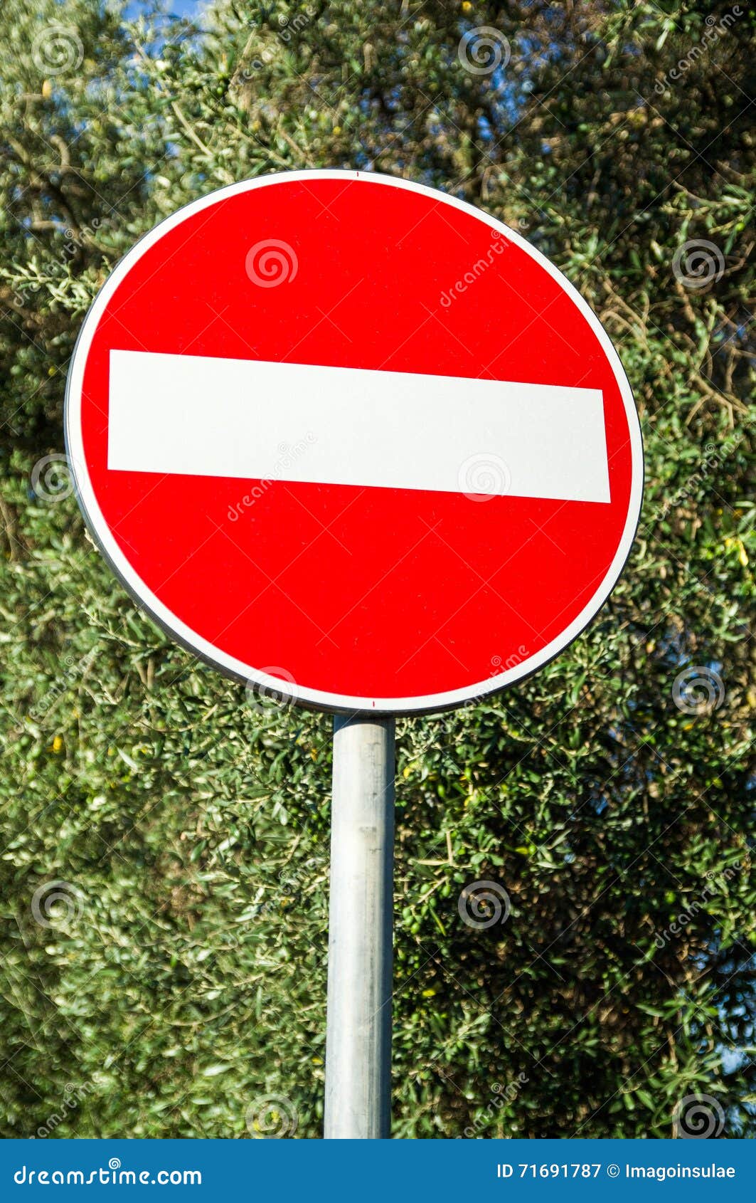 Do Not Enter Road Sign Stock Image Image Of Vehicle