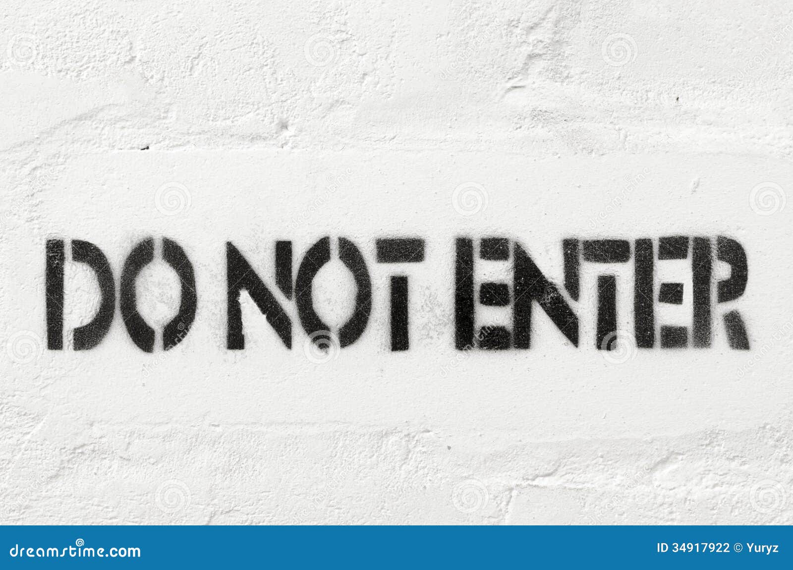 Do not enter stock photo. Image of forbidden, print, enter - 34917922