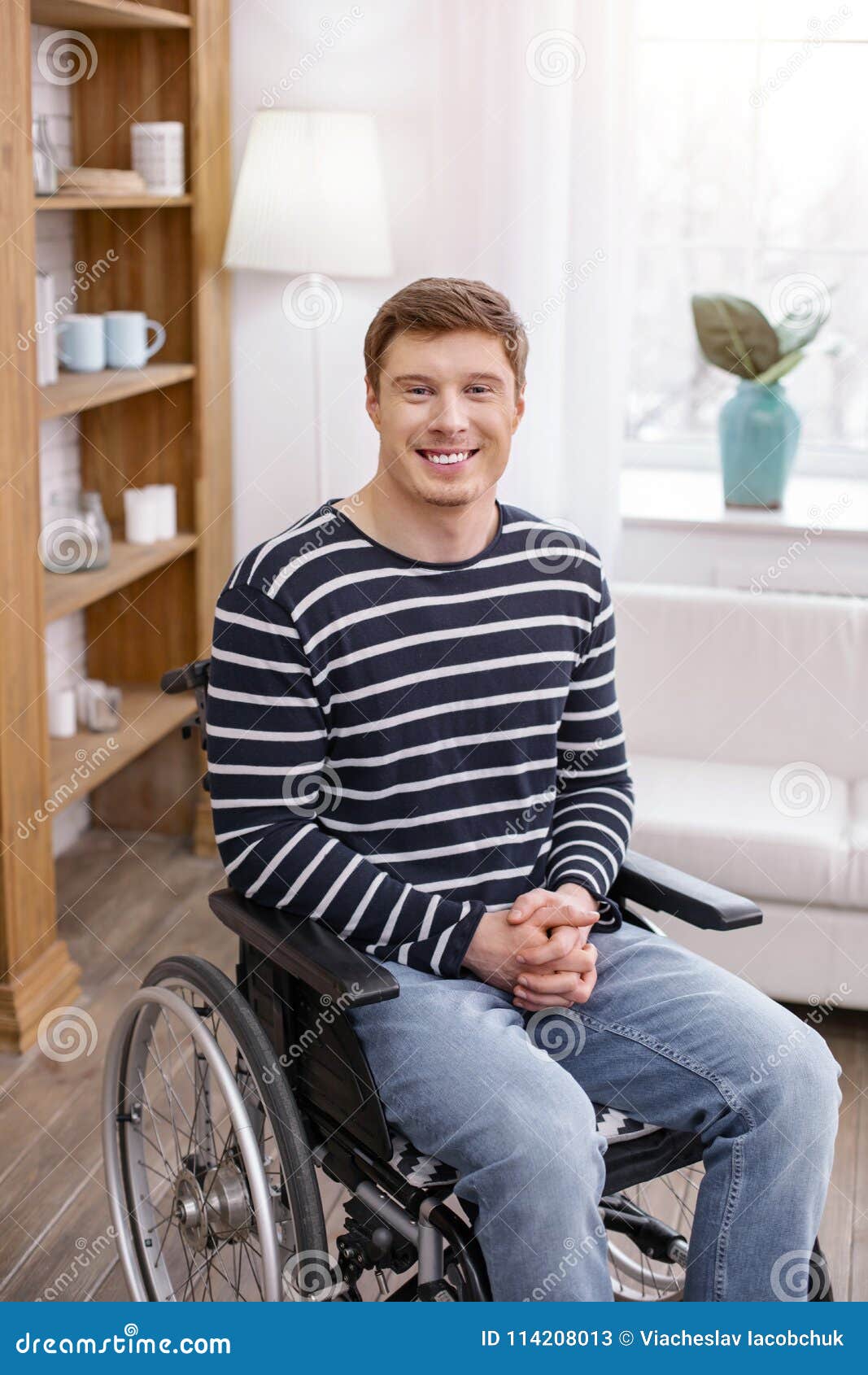 Handsome Young Man Being Paralyzed Stock Image - Image of facial ...