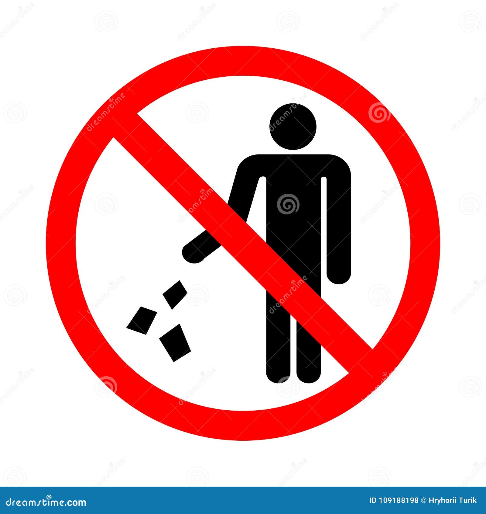 Do Not Drop Litter Sign - Prohibition Signs - Safe Industrial