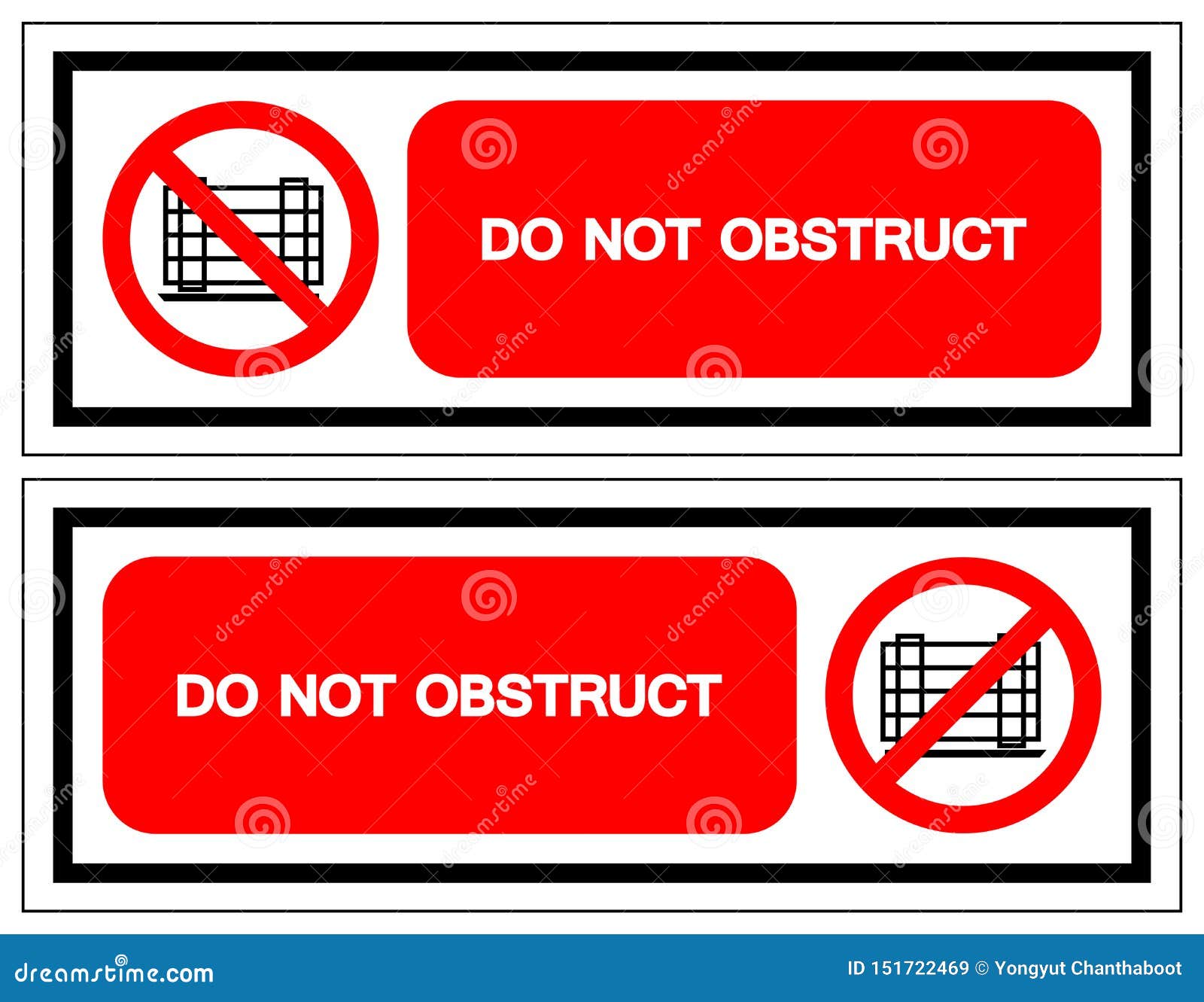 Download Do Not Obstruct Symbol Sign, Vector Illustration, Isolate ...