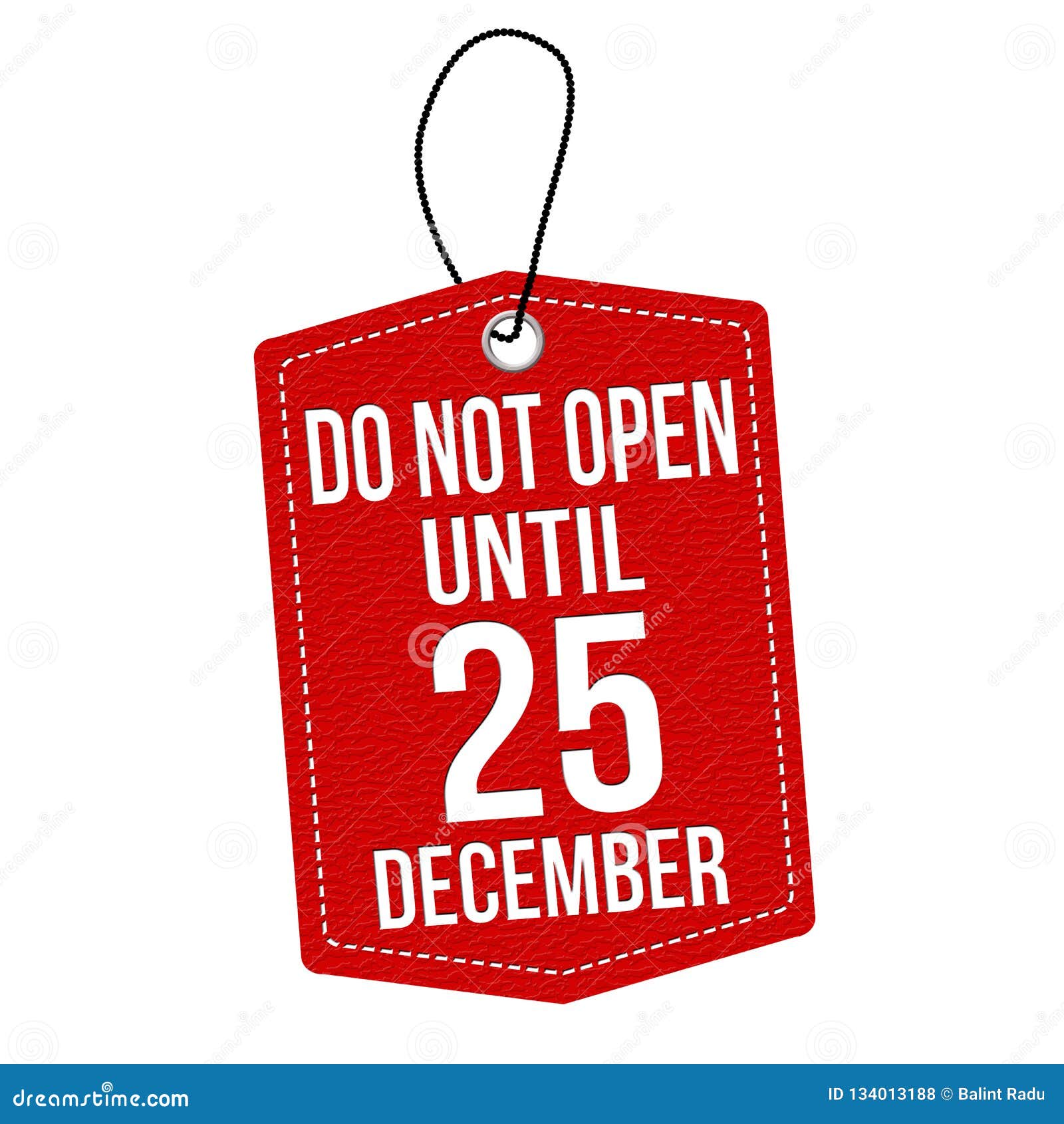 Download Do Not Open Until 25 December Label Or Price Tag Stock ...