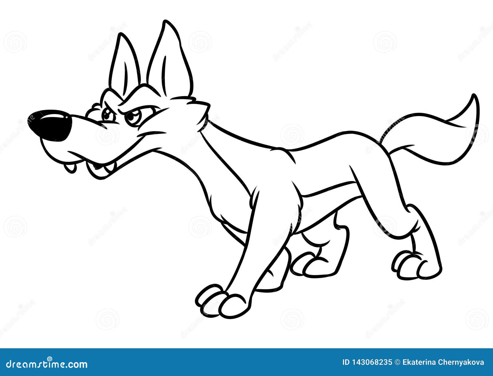 Vetores de Wolf Animal Personagem Desenho Animado Desenho Animado Página Do  Livro e mais imagens de Lobo - Cão Selvagem - iStock