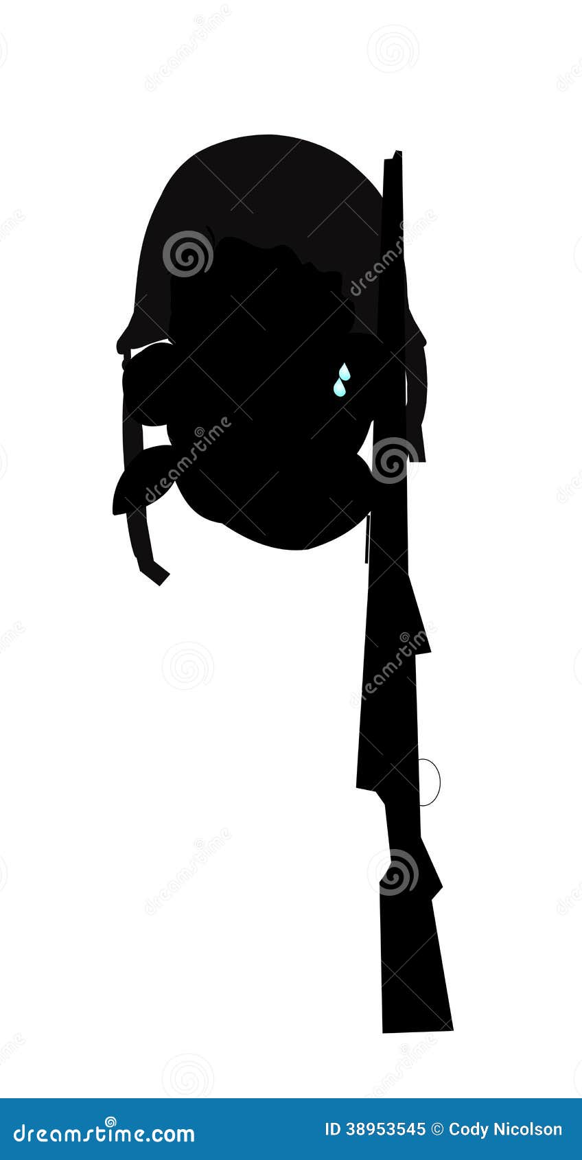 Do soldiers cry stock illustration. Illustration of silhouette 38953545