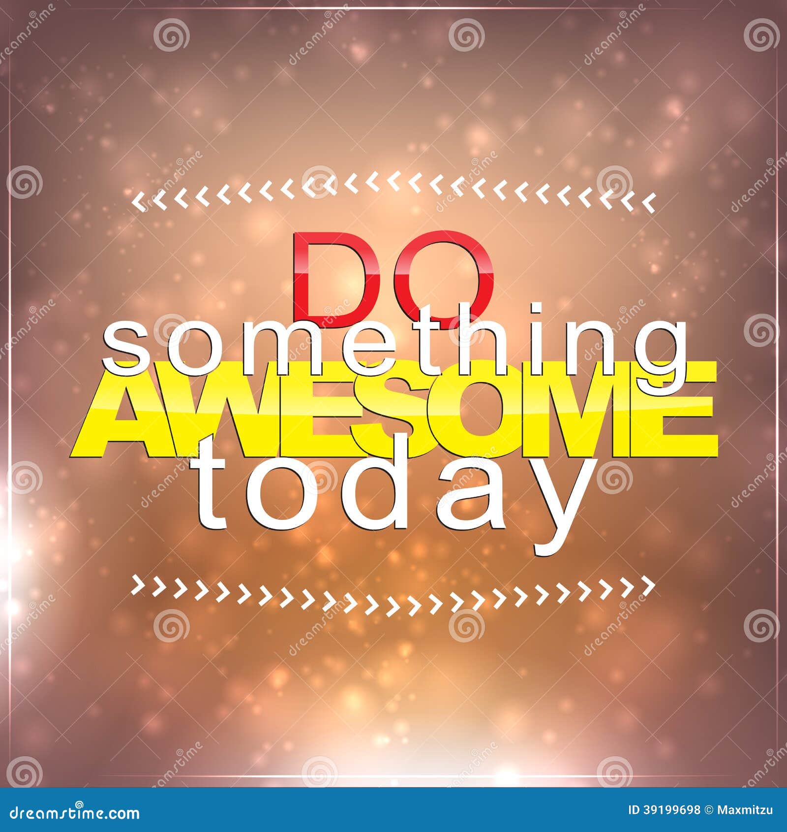 Be Awesome Today, Vector. Positive Thought, Affirmation. Motivational