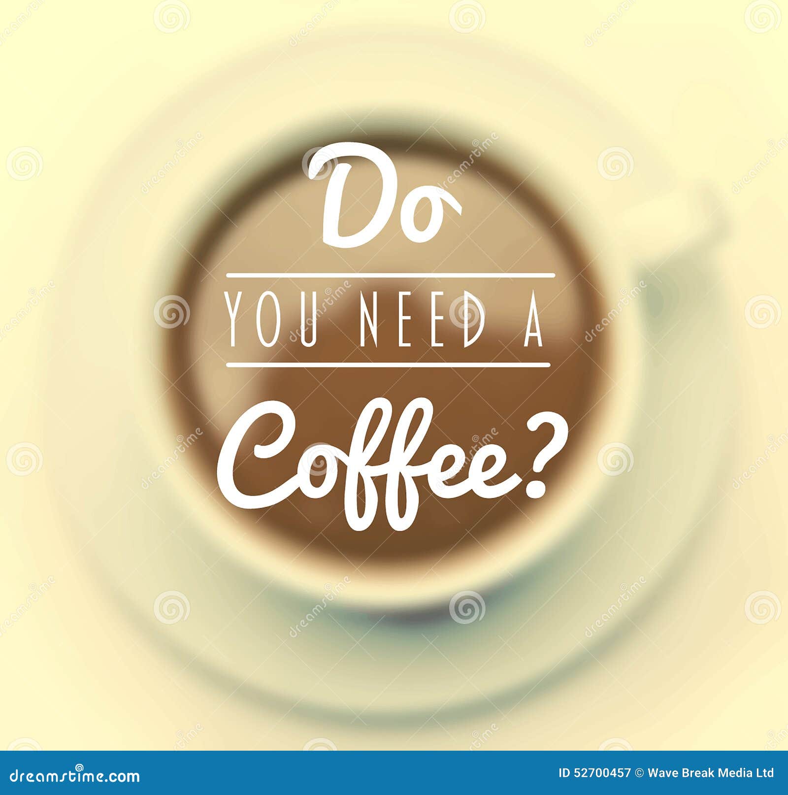 Do You Need a Coffee Vector Stock Vector Illustration of vector