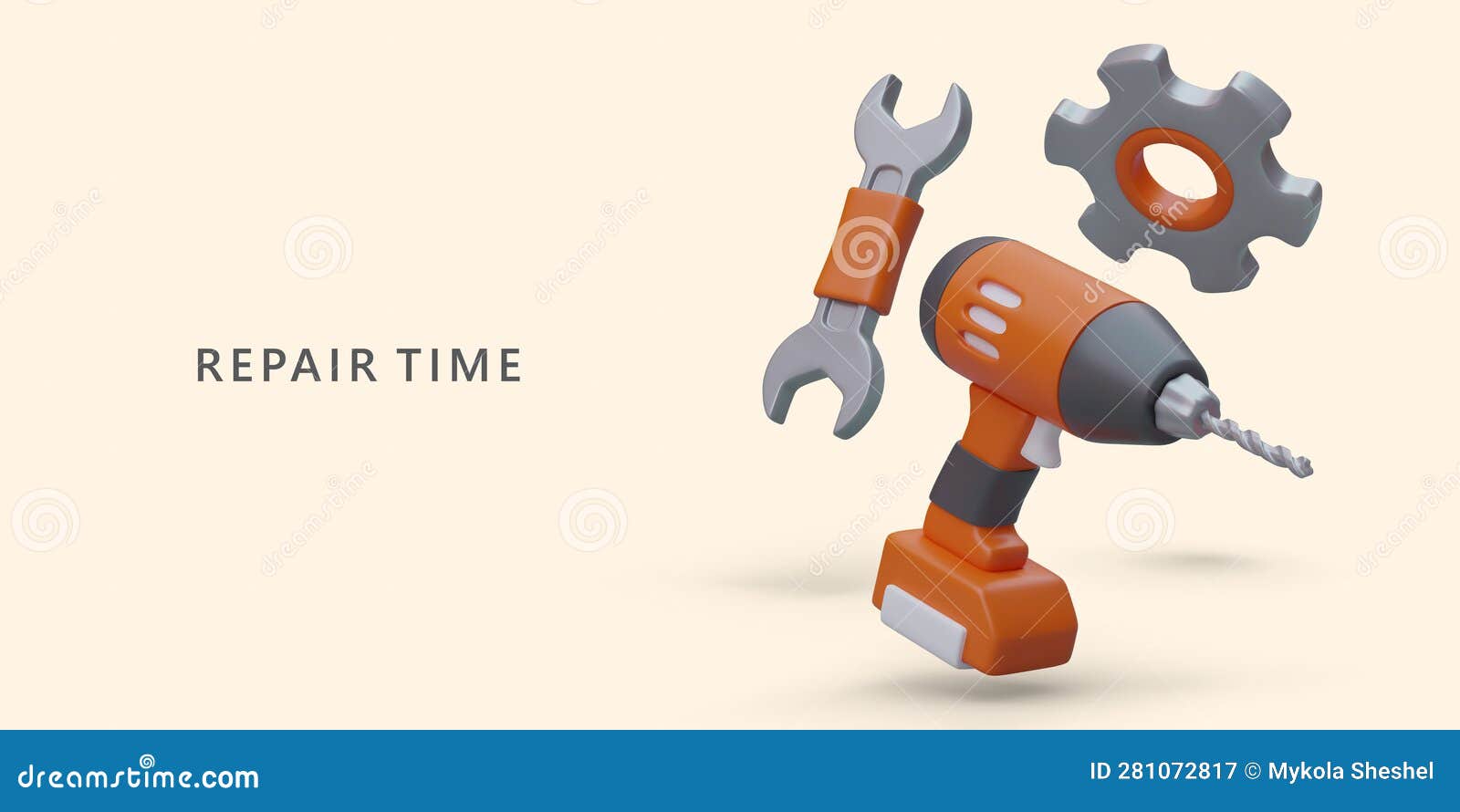 Do it Yourself Repair Work. Advice on Choosing Tools Stock Vector