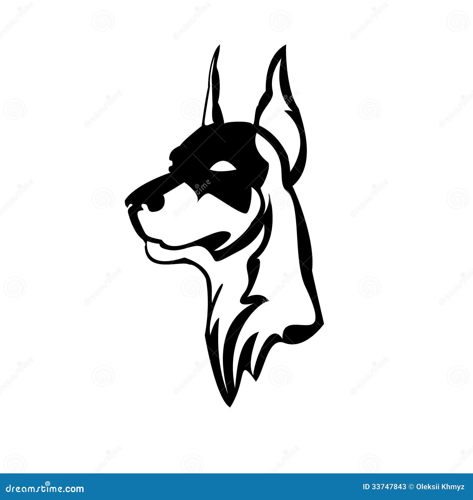 Stock Photos: Doberman head. Image: 33747843