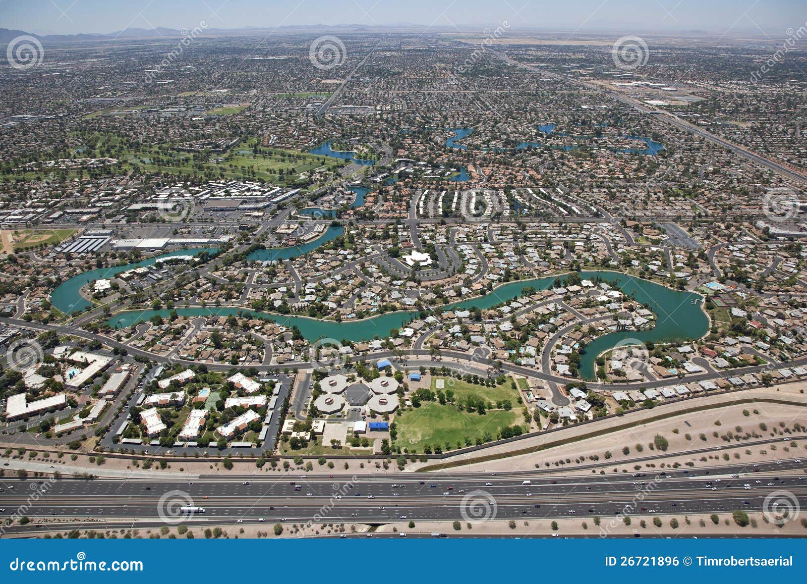 Dobson Ranch stock photo. Image of arizona, streets, rooftops 26721896
