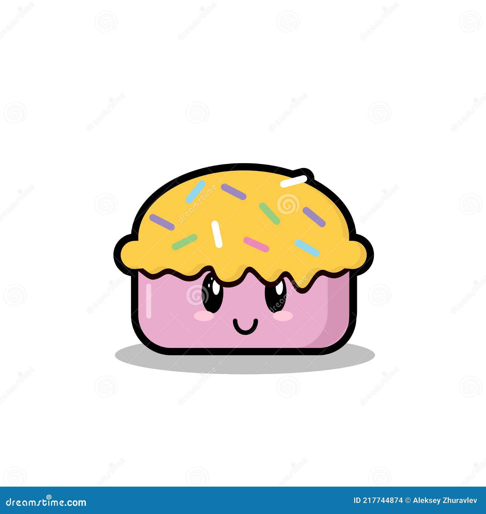 Comida Fofa Pão Doce Sobremesa Desenho Isolado Kawaii Ilustração do Vetor -  Ilustração de lanchonete, pastelaria: 177066419