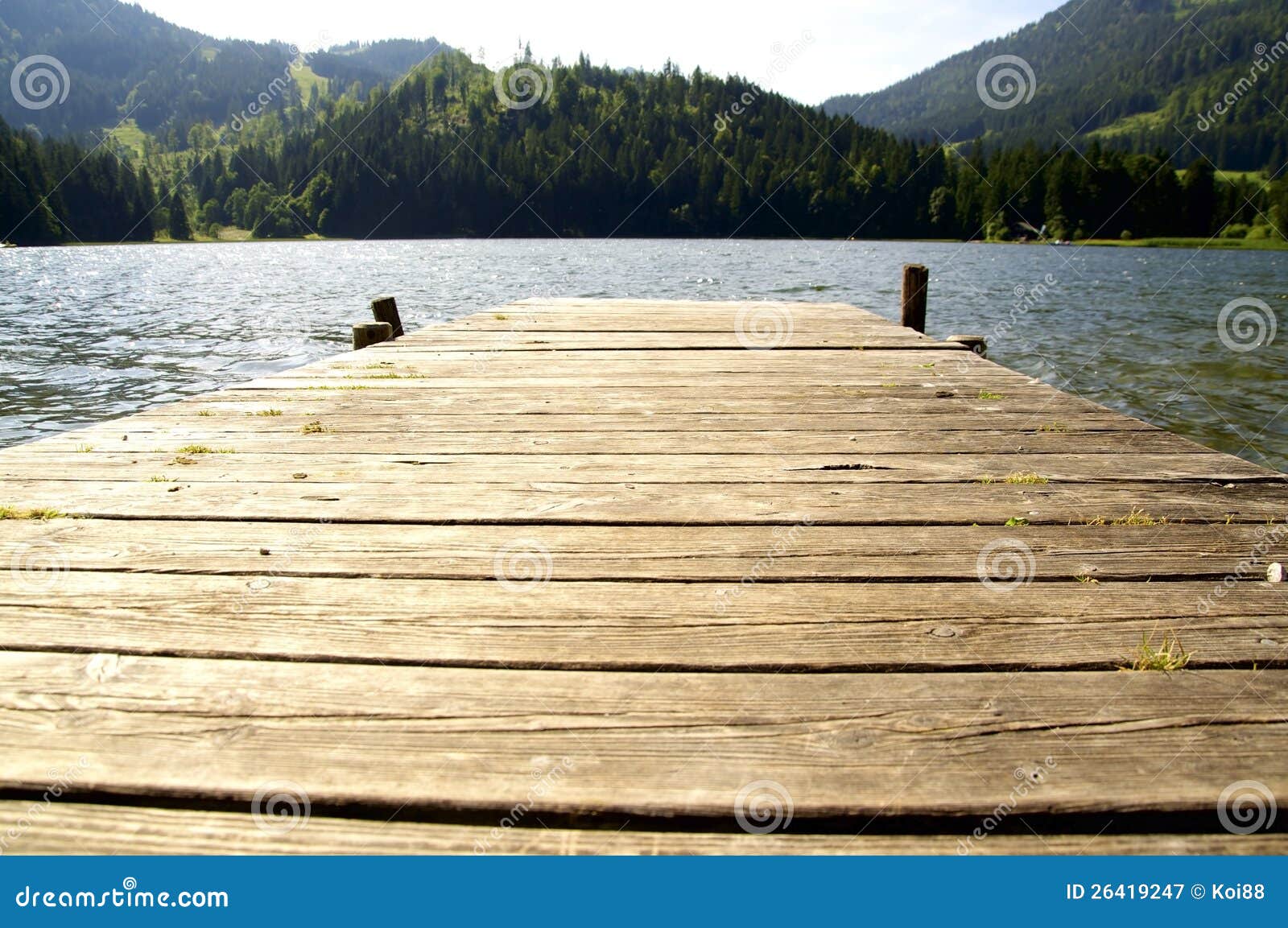 dock in a lake