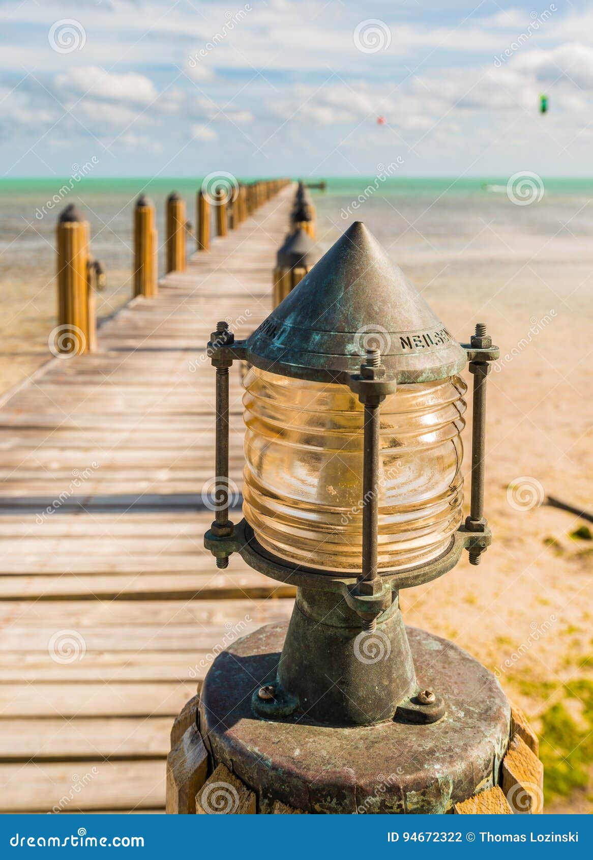 Dock light stock photo. Image of atlantic, dock, lantern 94672322