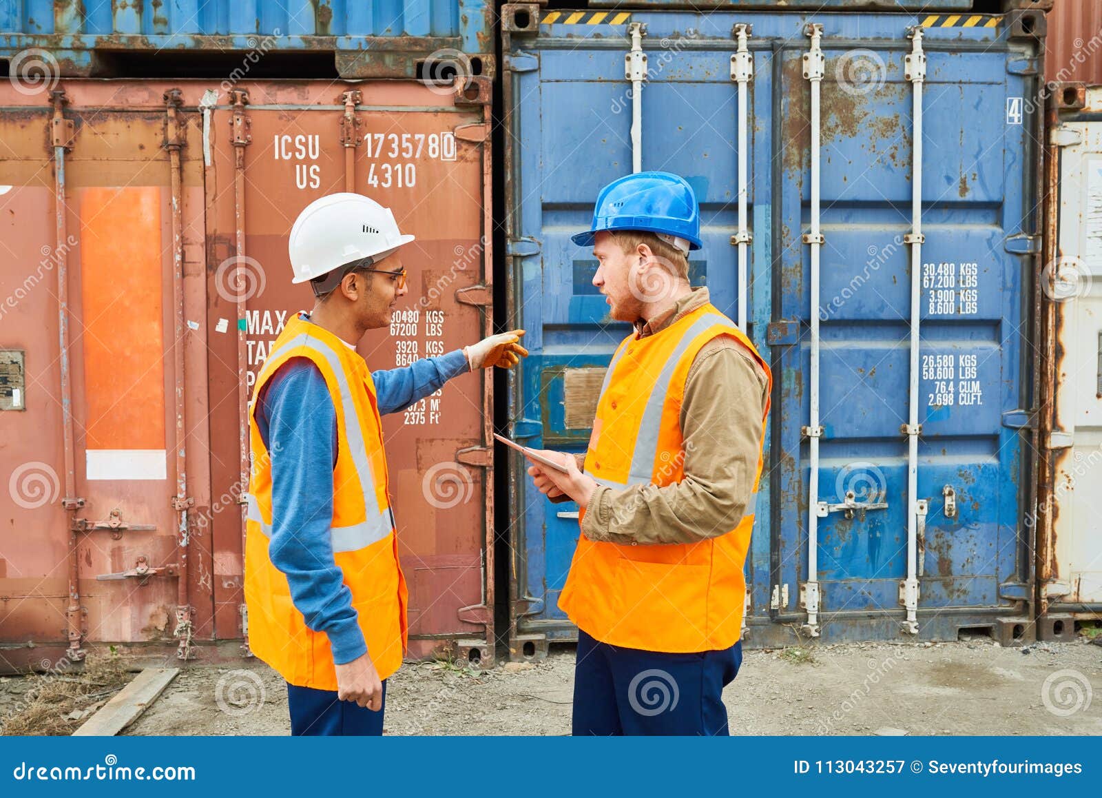 Dock Workers Discussing Shipping Stock Image Image Of Dock Talking dock-workers-discussing-shipping-stock-image-image-of-dock-talking